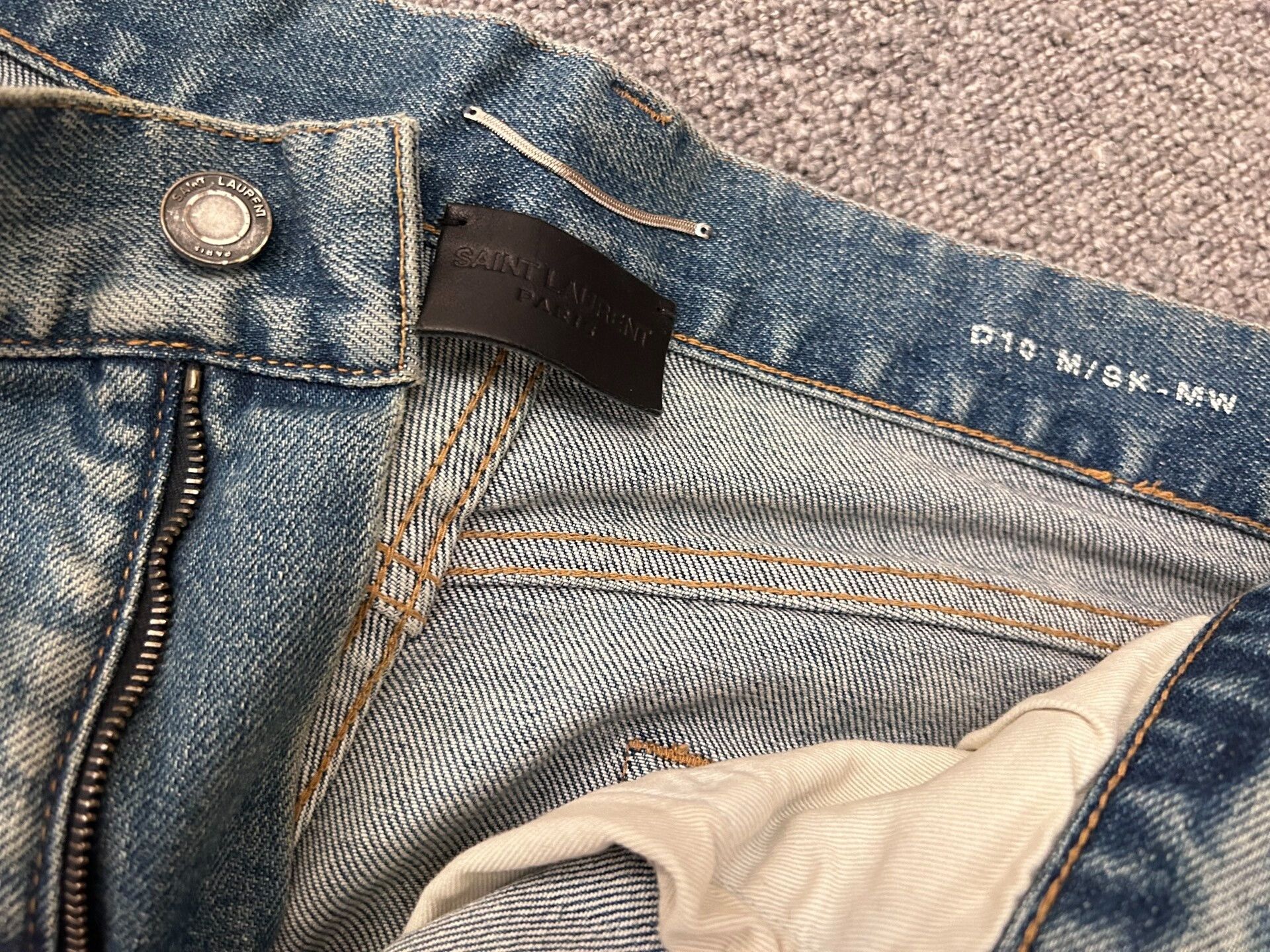 Saint Laurent Paris Saint Laurent Straight Leg Denim Pants Size US 30 / EU 46 - 3 Thumbnail
