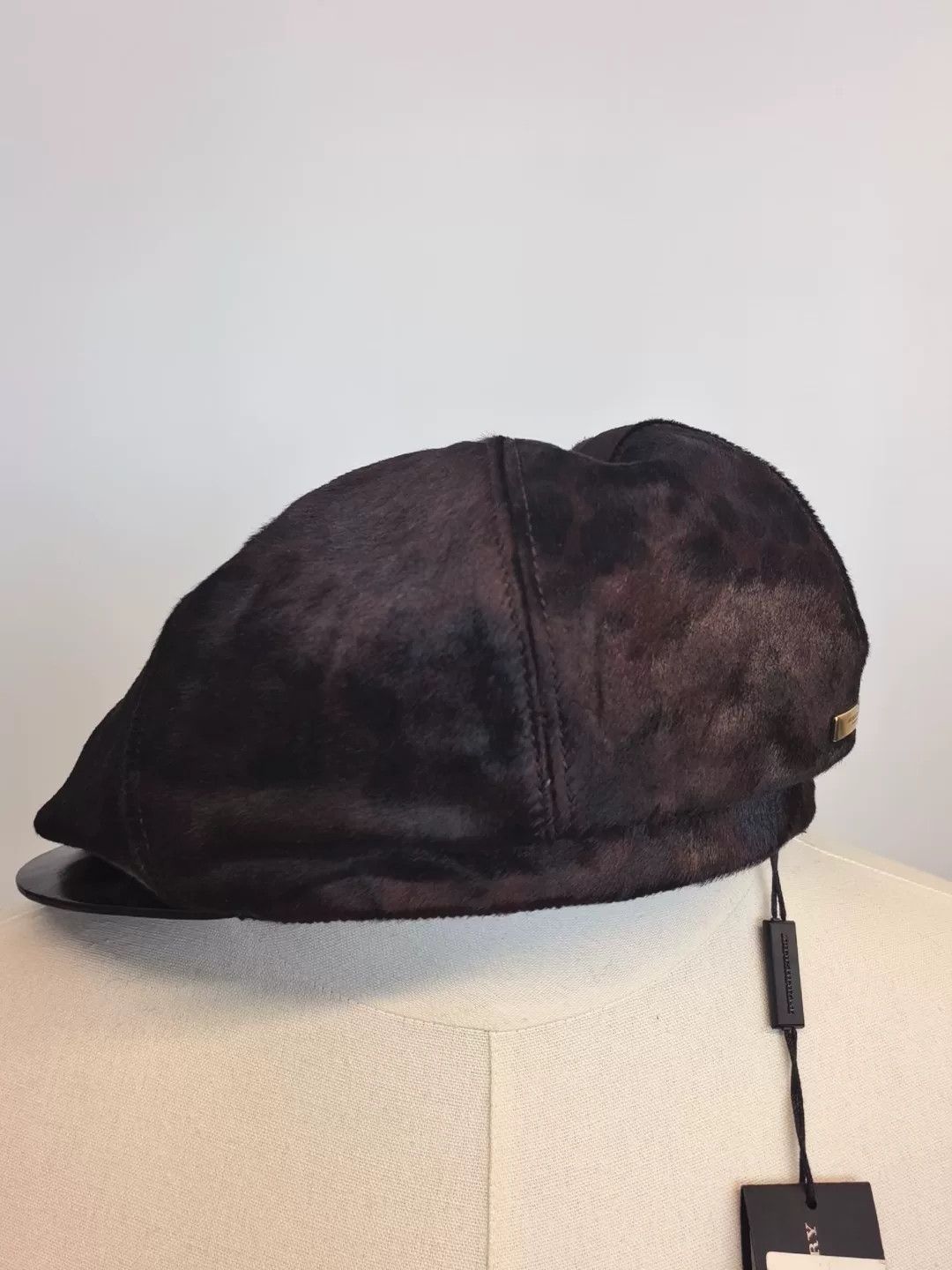 Burberry Burberry Men's Leather Beret Hat M Size ONE SIZE - 4 Thumbnail
