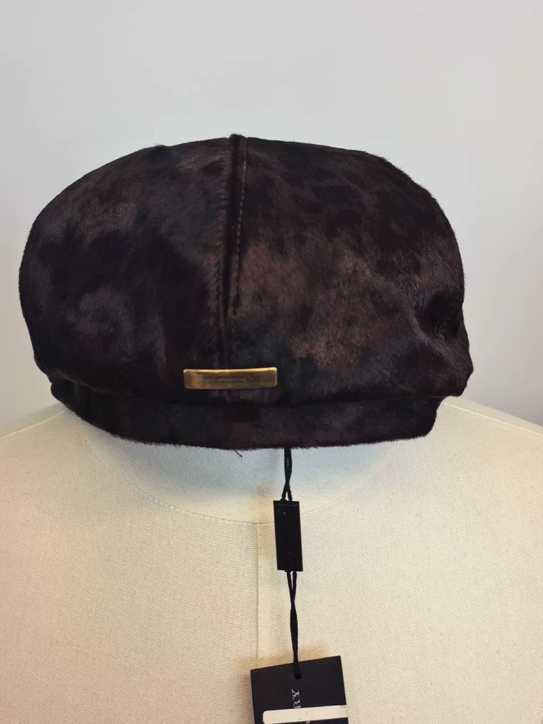 Burberry Burberry Men's Leather Beret Hat M Size ONE SIZE - 3 Thumbnail