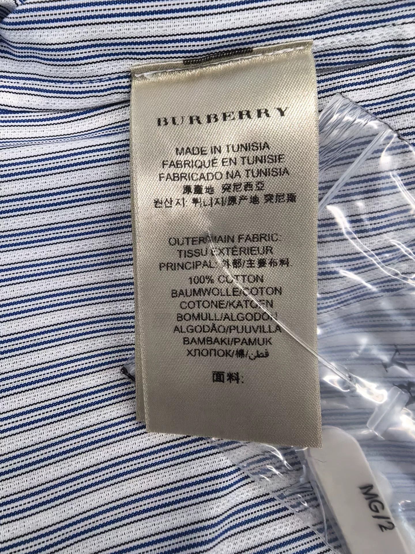 Burberry Burberry Men's Long Sleeve Striped Shirt Size US M / EU 48-50 / 2 - 5 Thumbnail