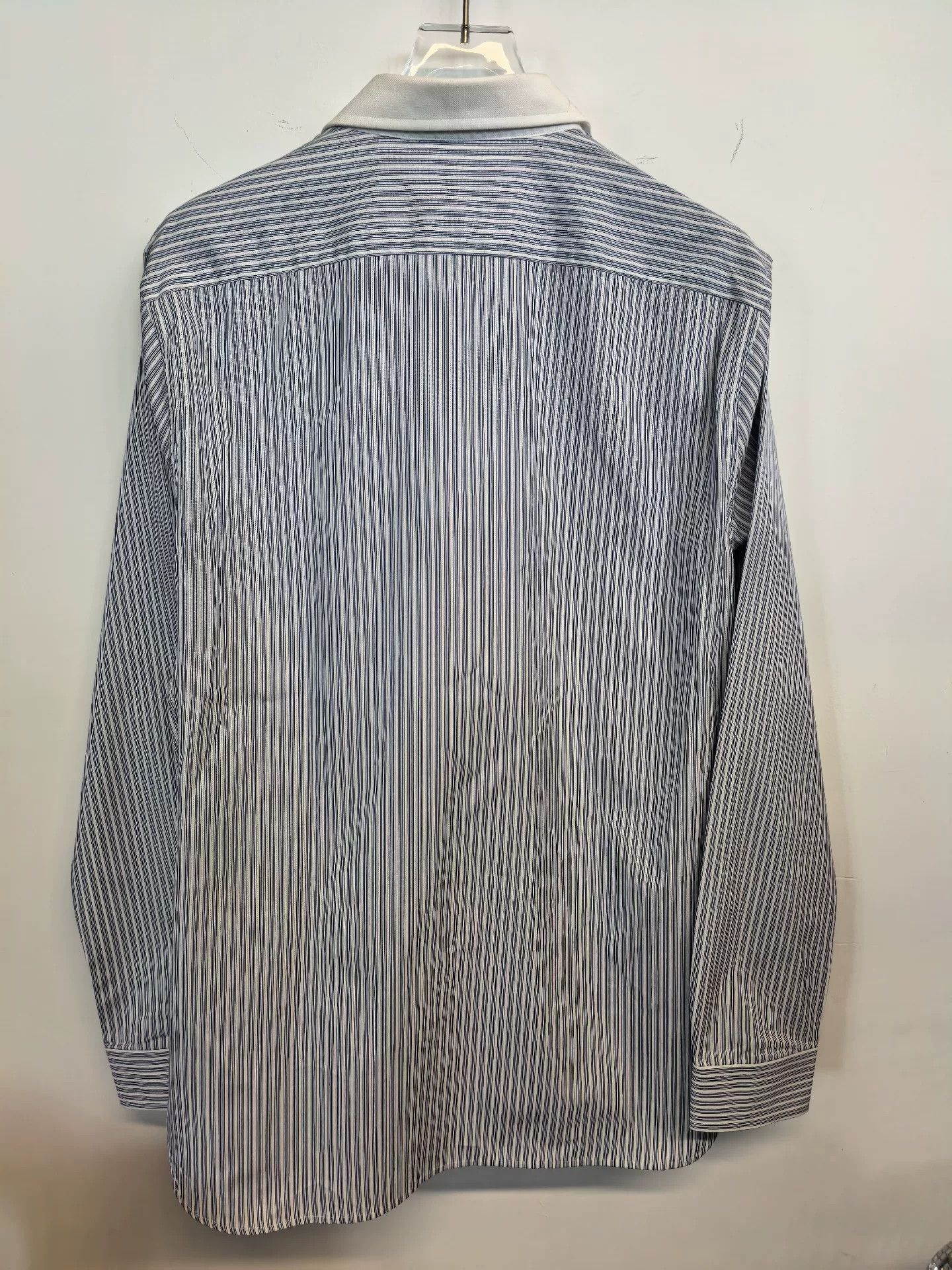 Burberry Burberry Men's Long Sleeve Striped Shirt Size US M / EU 48-50 / 2 - 2 Thumbnail