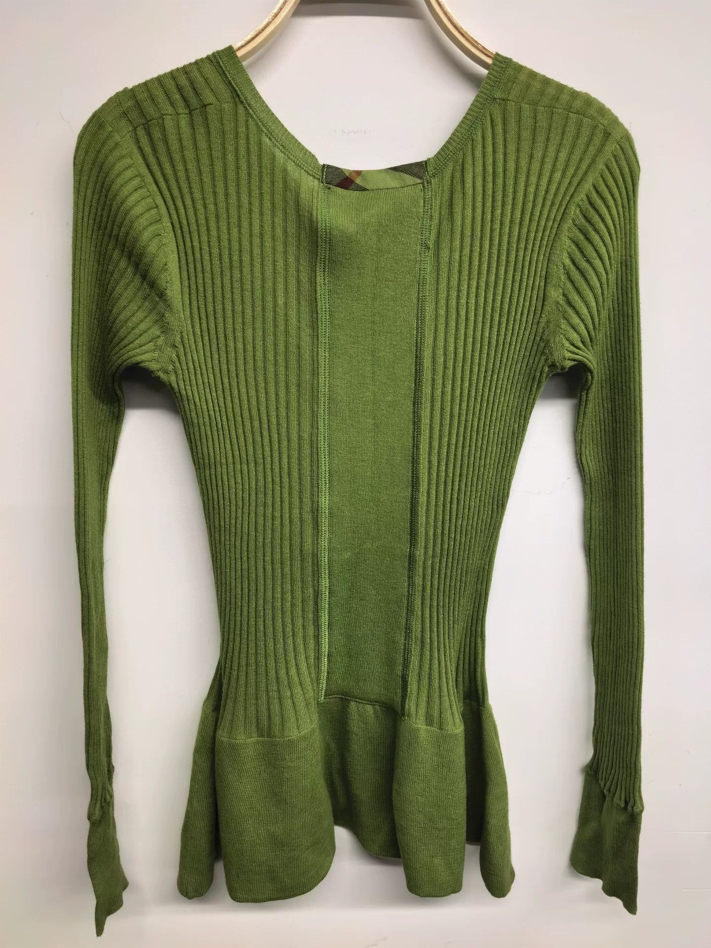 Burberry Burberry Brit Green Knit Sweater Size XS / US 0-2 / IT 36-38 - 2 Thumbnail