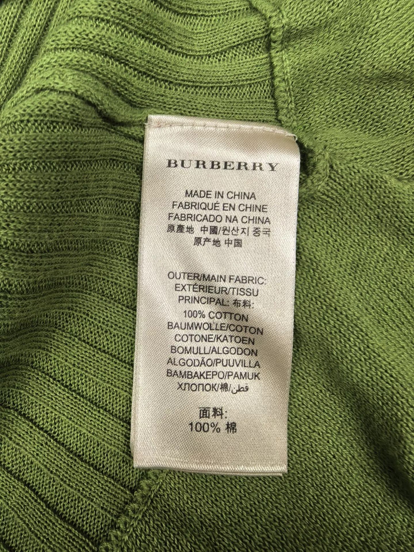 Burberry Burberry Brit Green Knit Sweater Size XS / US 0-2 / IT 36-38 - 6 Thumbnail
