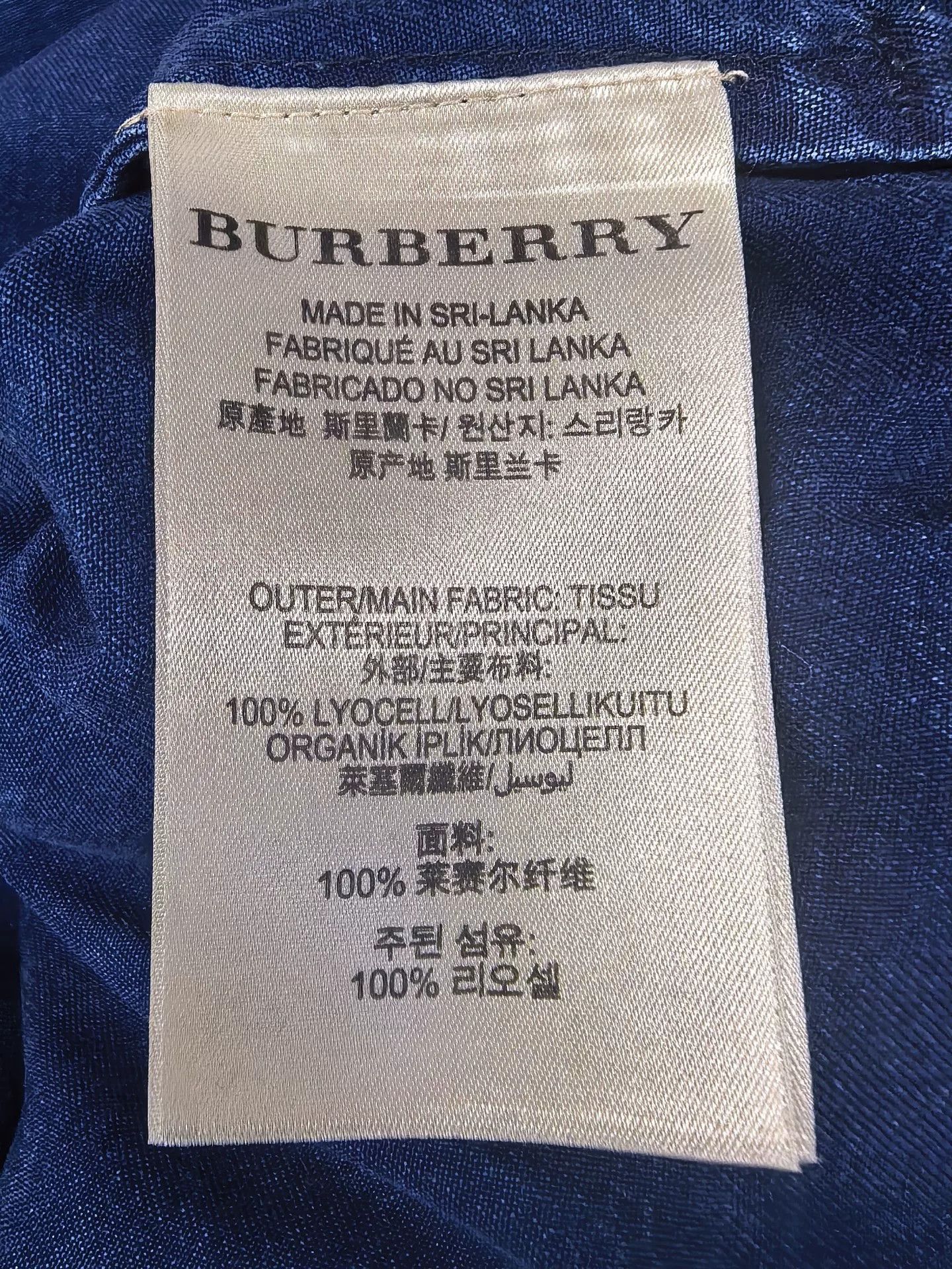 Burberry Burberry Women's Dark Blue Denim Shirt Size M / US 6-8 / IT 42-44 - 8 Thumbnail