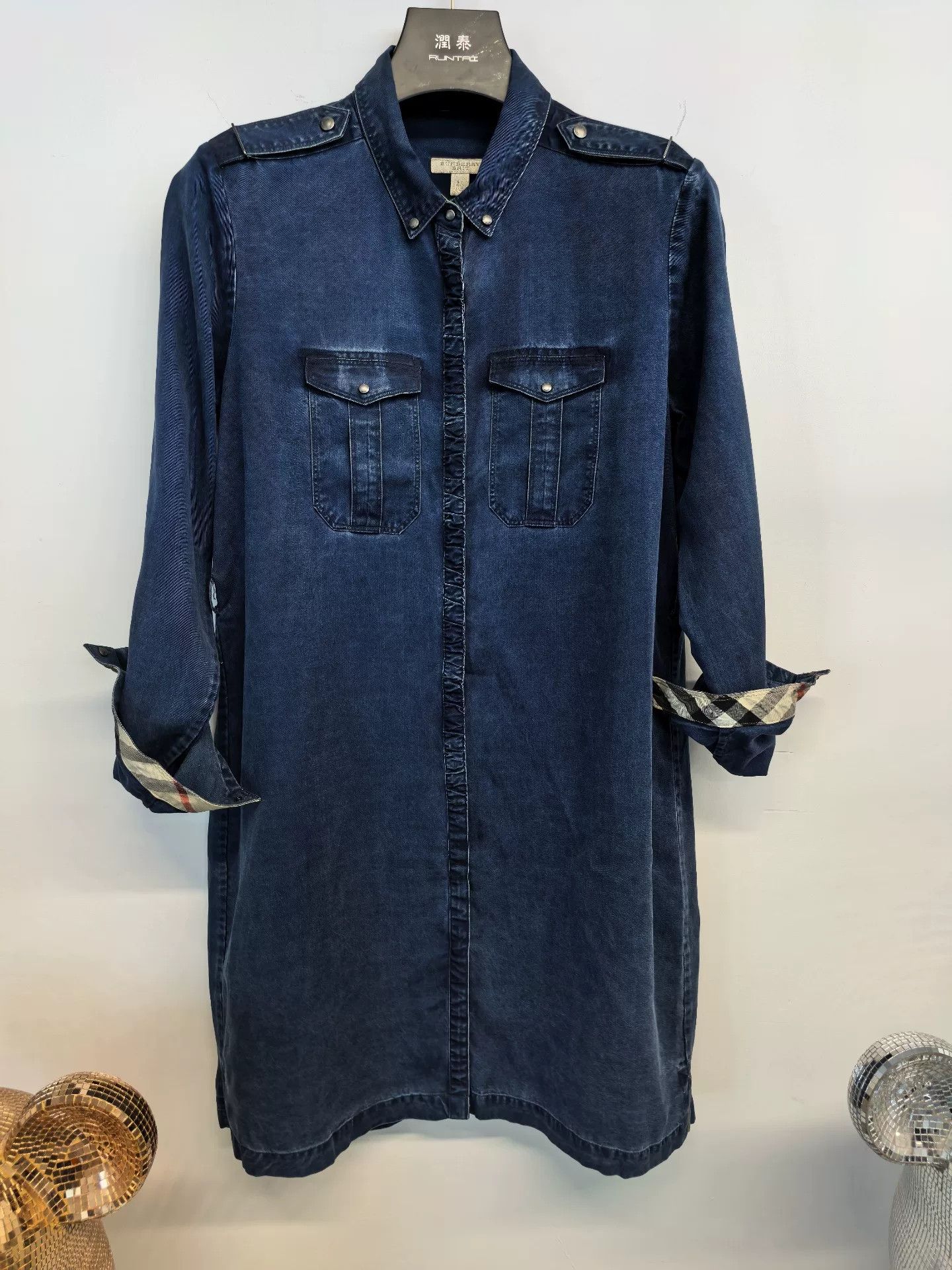Burberry Burberry Women's Dark Blue Denim Shirt Size M / US 6-8 / IT 42-44 - 2 Thumbnail