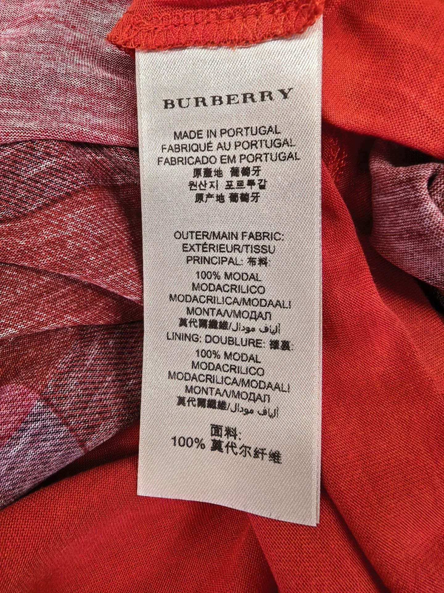 Burberry Burberry Women's Reversible V-Neck T-Shirt Size M / US 6-8 / IT 42-44 - 6 Thumbnail
