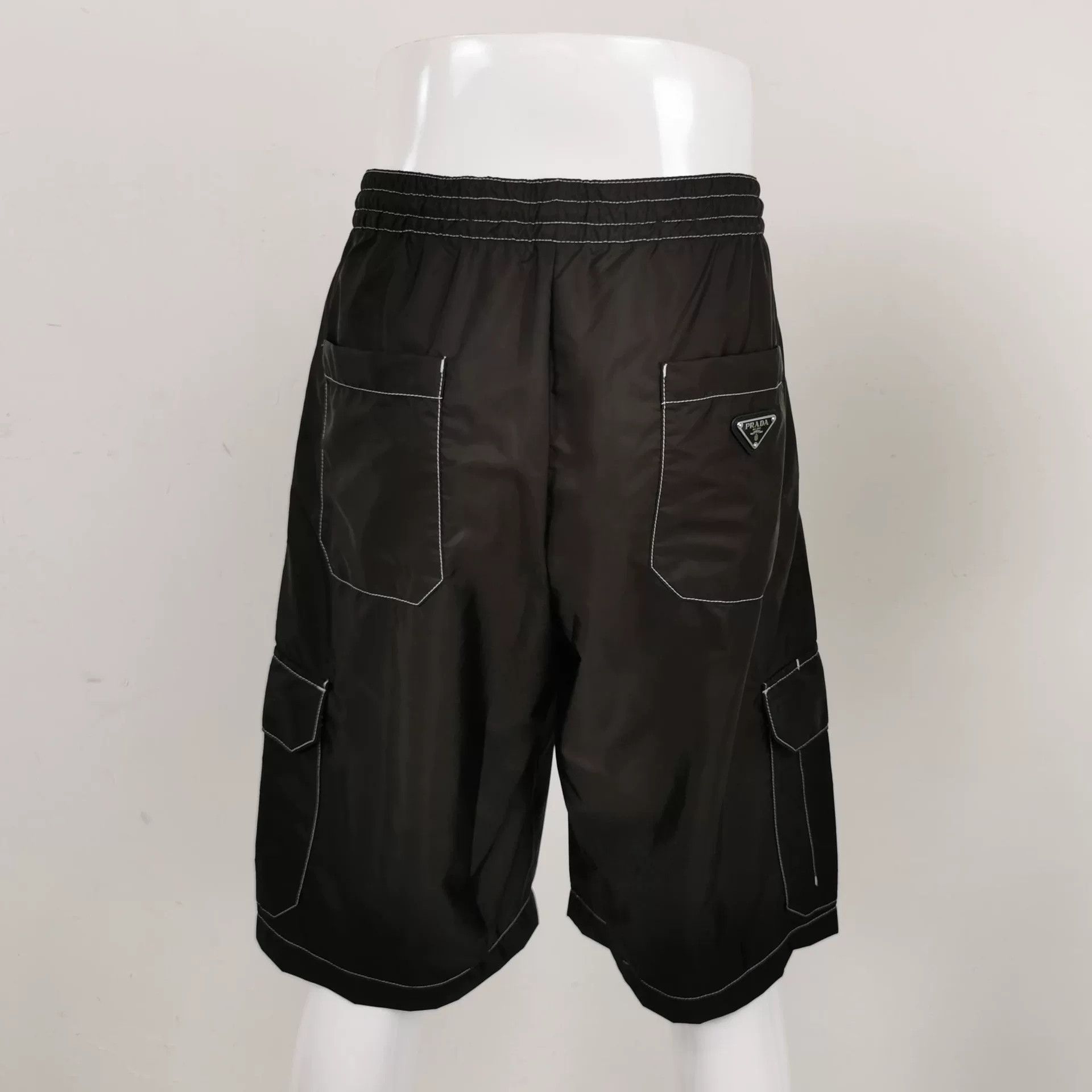 Prada Prada Black Recycled Nylon Shorts XS Size US 26 / EU 42 - 2 Thumbnail