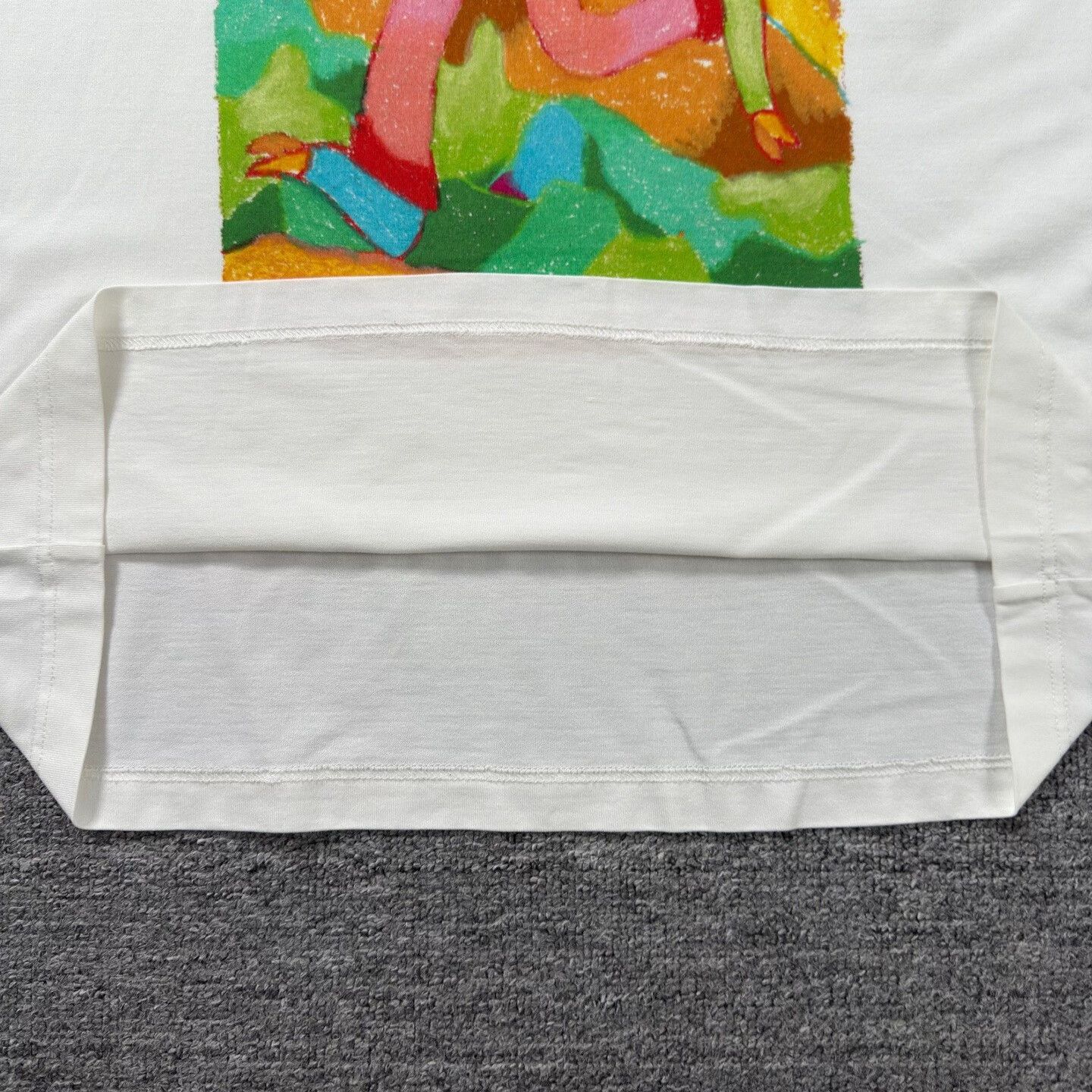LVXWA White Cartoon Graphic Short Sleeve T-Shirt Size US L / EU 52-54 / 3 - 6 Thumbnail
