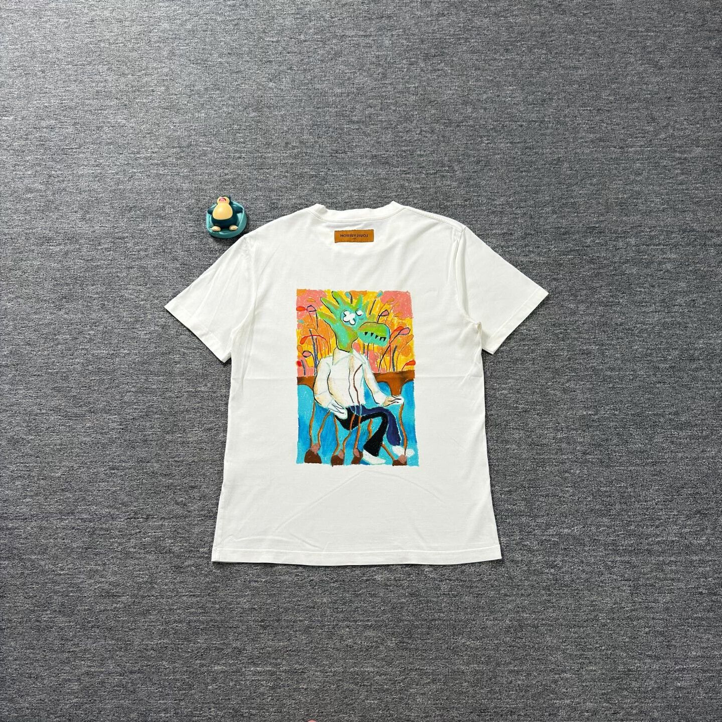 LVXWA White Cartoon Graphic Short Sleeve T-Shirt Size US L / EU 52-54 / 3 - 2 Thumbnail