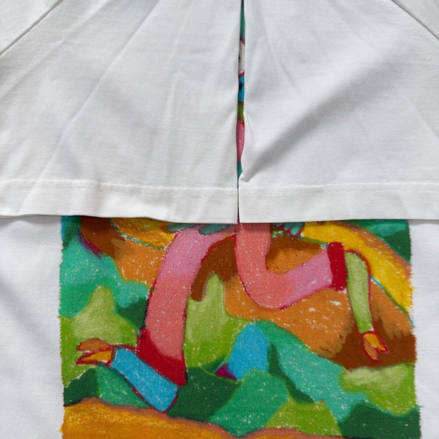 LVXWA White Cartoon Graphic Short Sleeve T-Shirt Size US L / EU 52-54 / 3 - 7 Thumbnail