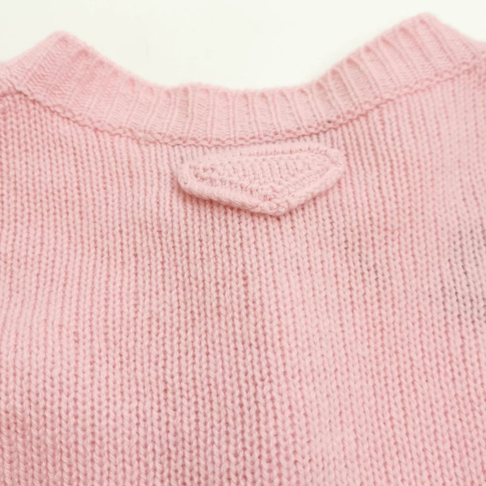 Prada Prada Light Pink Cashmere Cardigan Size S / US 4 / IT 40 - 4 Thumbnail