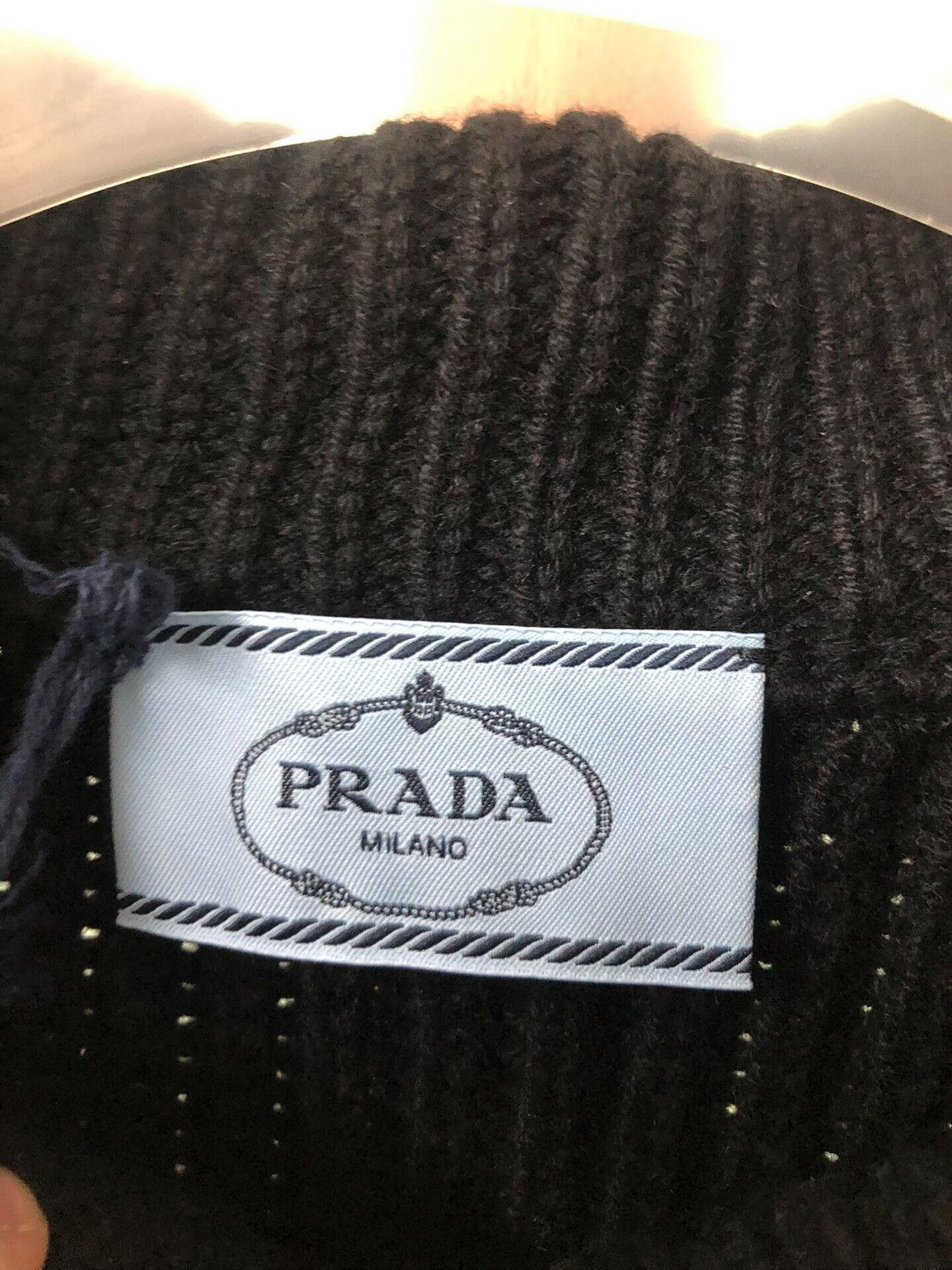 Prada Black Knitted Prada Sweater with Stripes Size US S / EU 44-46 / 1 - 7 Thumbnail