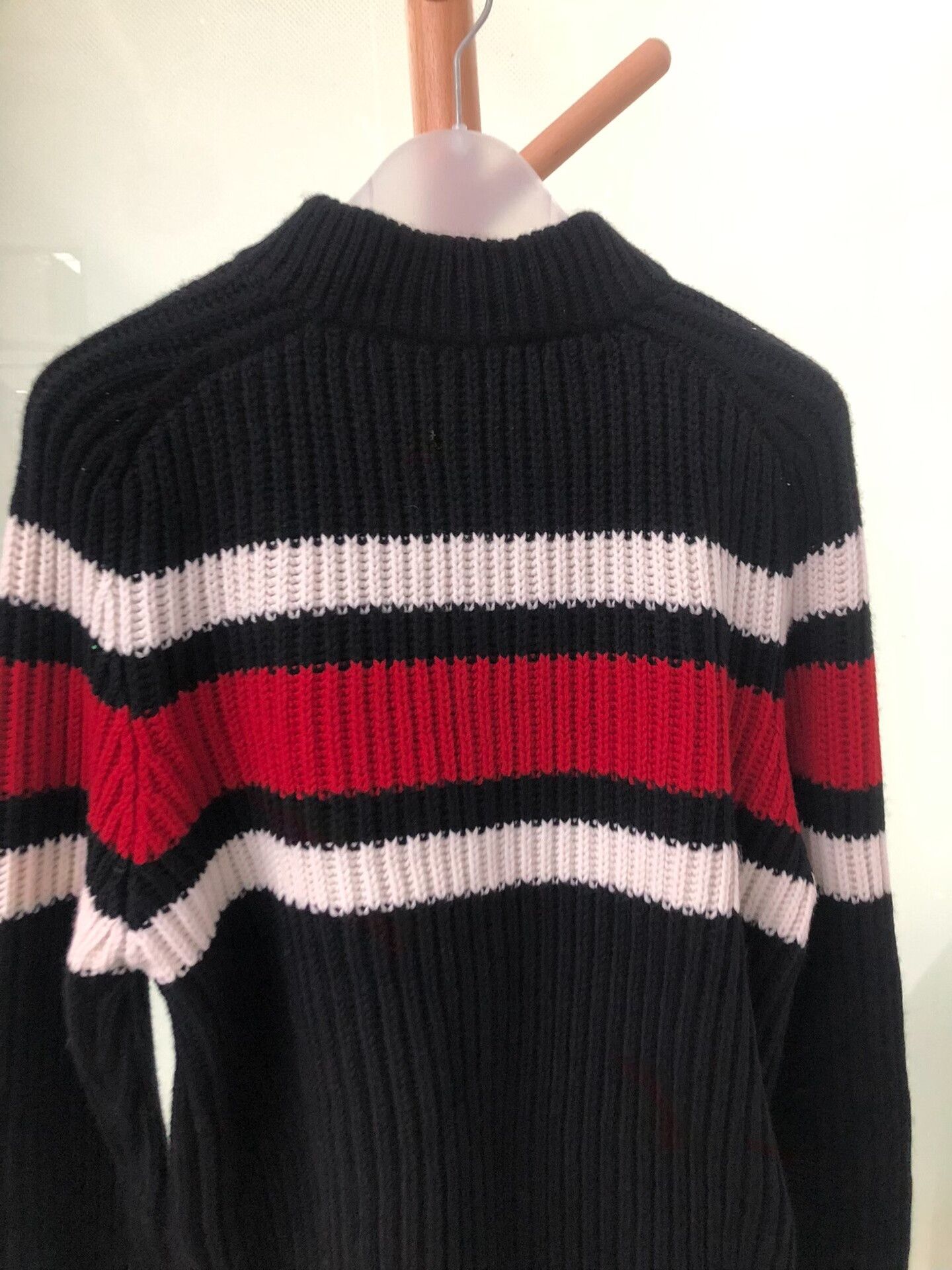 Prada Black Knitted Prada Sweater with Stripes Size US S / EU 44-46 / 1 - 6 Thumbnail