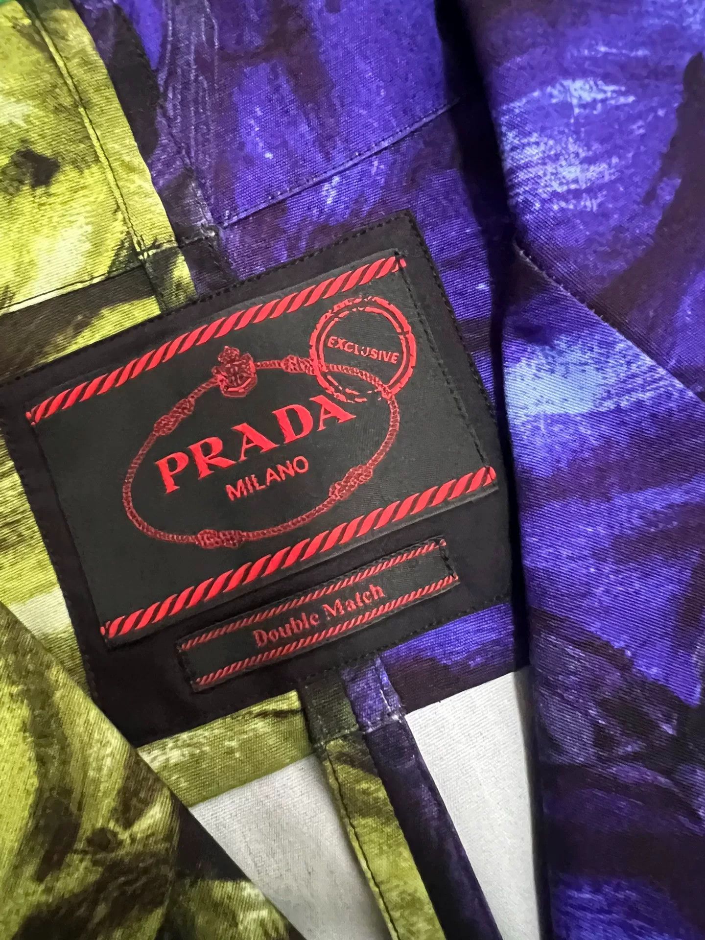 Prada Prada Rose Pattern Bowling Shirt Size US M / EU 48-50 / 2 - 3 Thumbnail