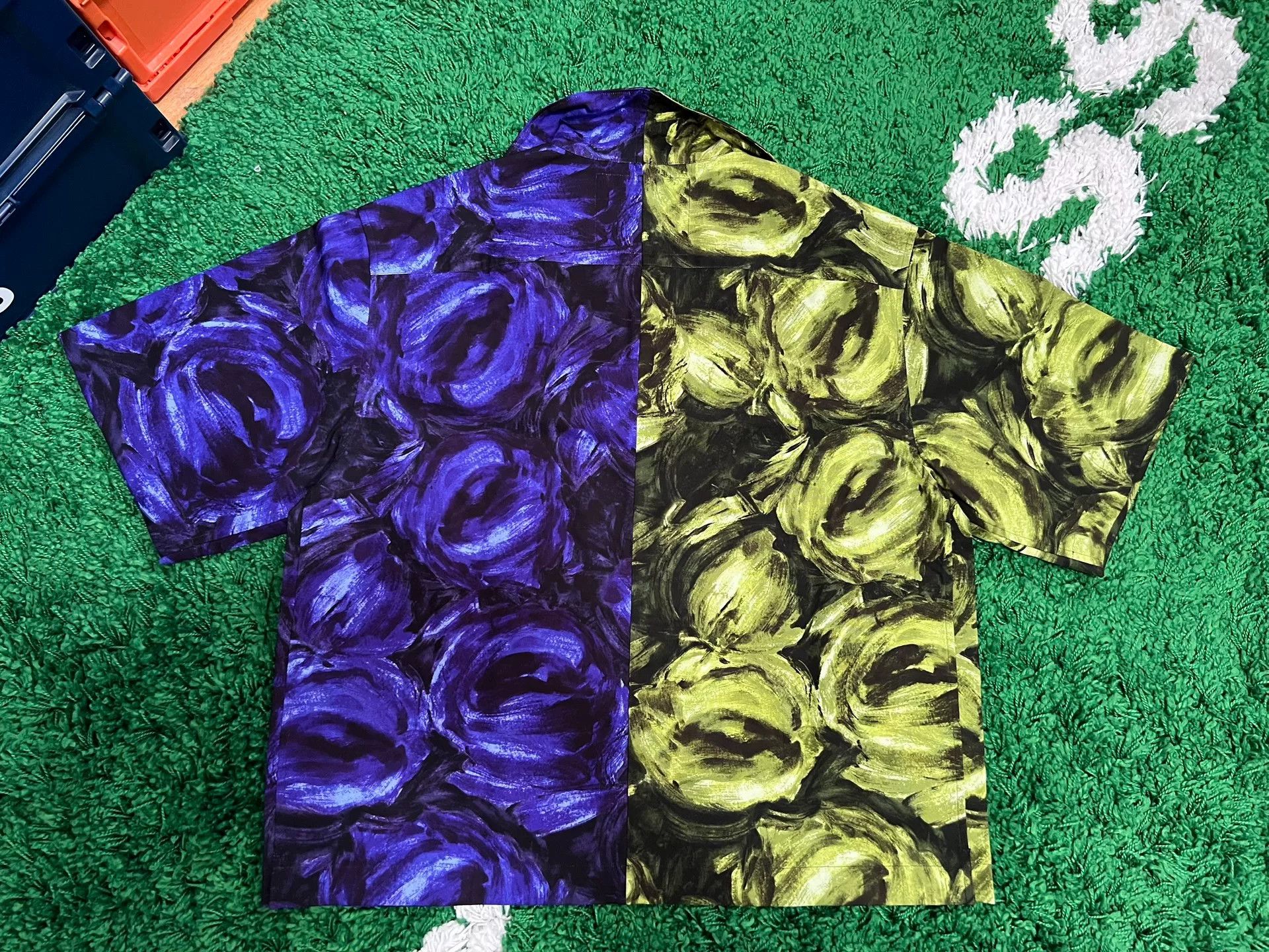 Prada Prada Rose Pattern Bowling Shirt Size US M / EU 48-50 / 2 - 4 Thumbnail