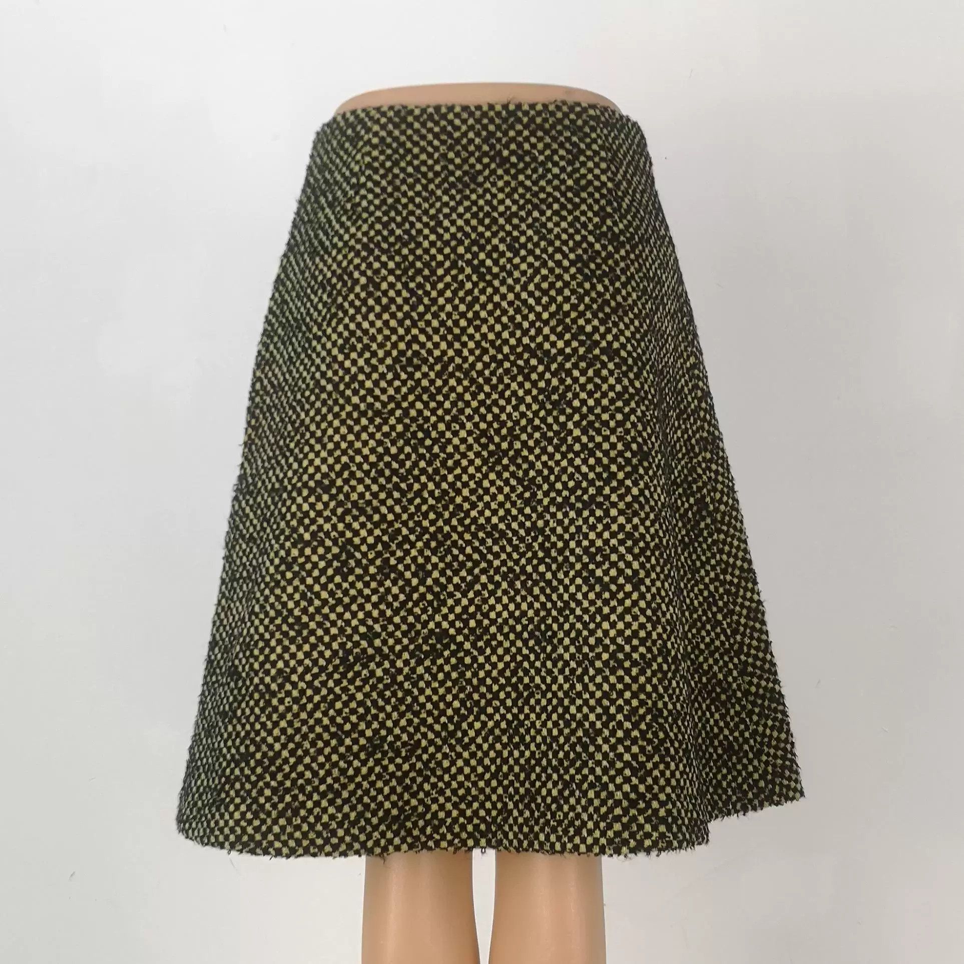 Prada Elegant Wool Blend Flared Skirt by Prada Size 22" - 3 Thumbnail