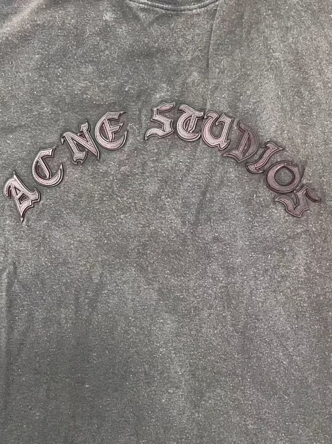 Acne Studios Acne Studios Faded Black Logo Long Sleeve T-shirt Size US M / EU 48-50 / 2 - 3 Thumbnail
