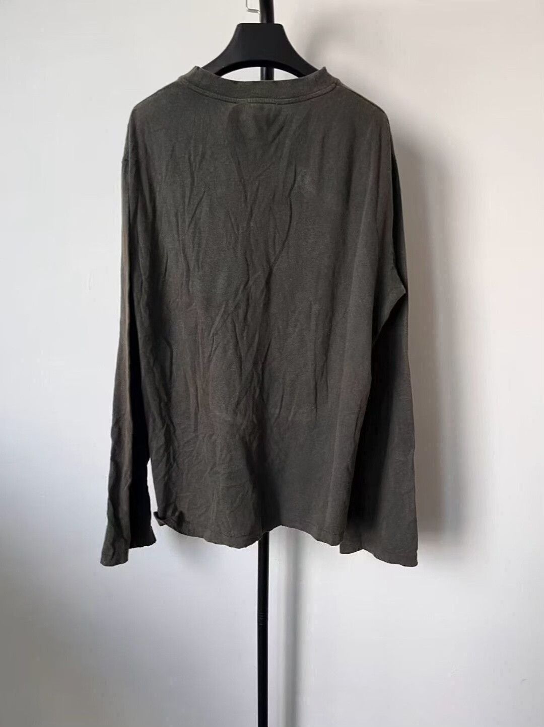 Acne Studios Acne Studios Faded Black Logo Long Sleeve T-shirt Size US M / EU 48-50 / 2 - 2 Thumbnail