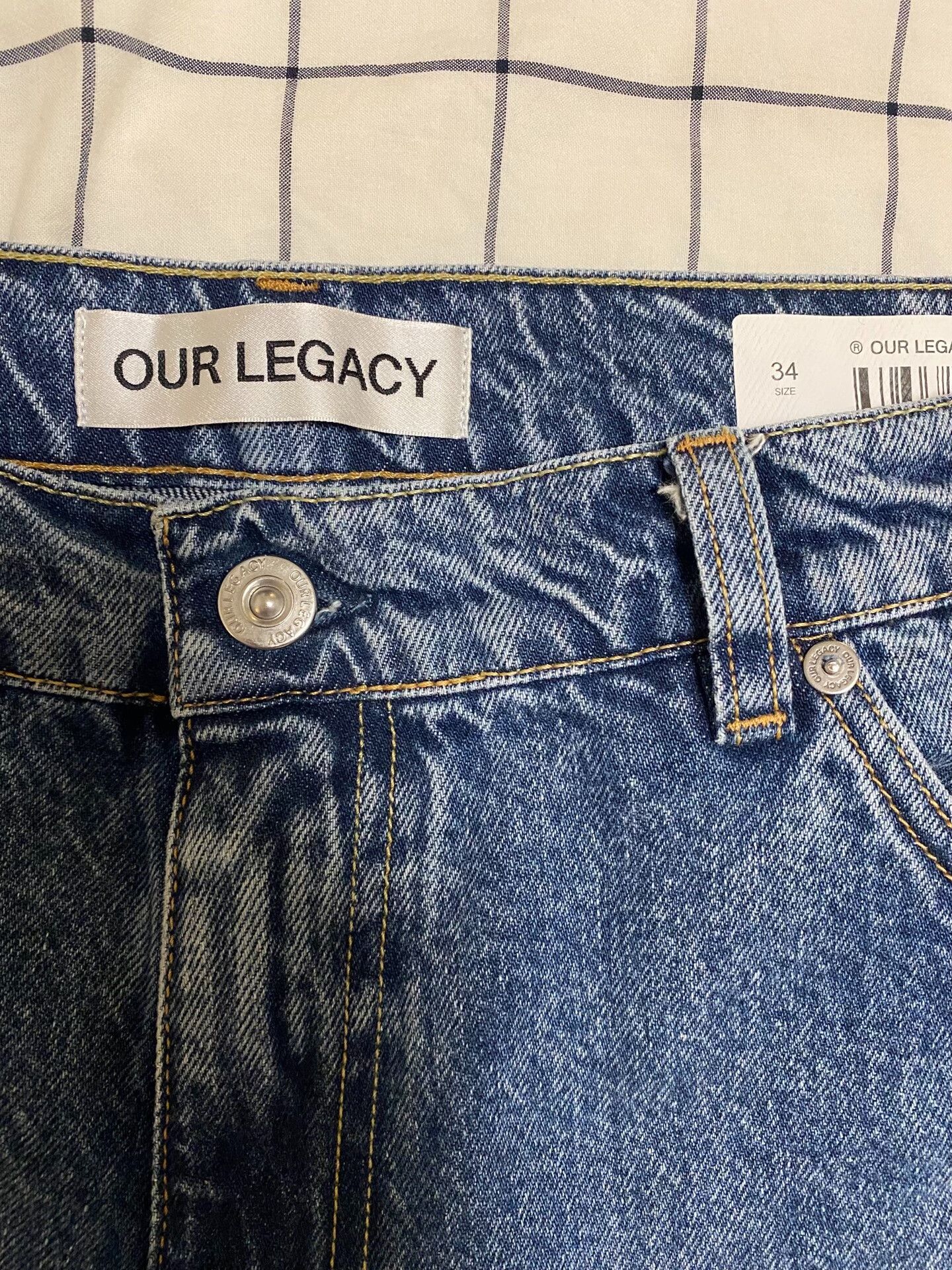 Our Legacy Our Legacy Vast Cut Butterfly Jeans Size 34" / US 12 / IT 48 - 3 Thumbnail