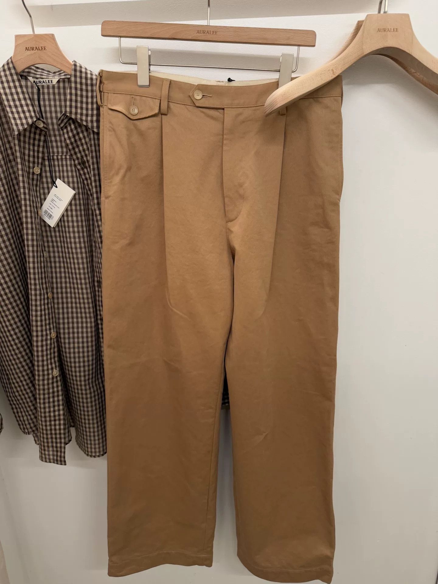 Auralee Versatile Beige Chinos for Every Occasion Size US 26 / EU 42 - 3 Thumbnail