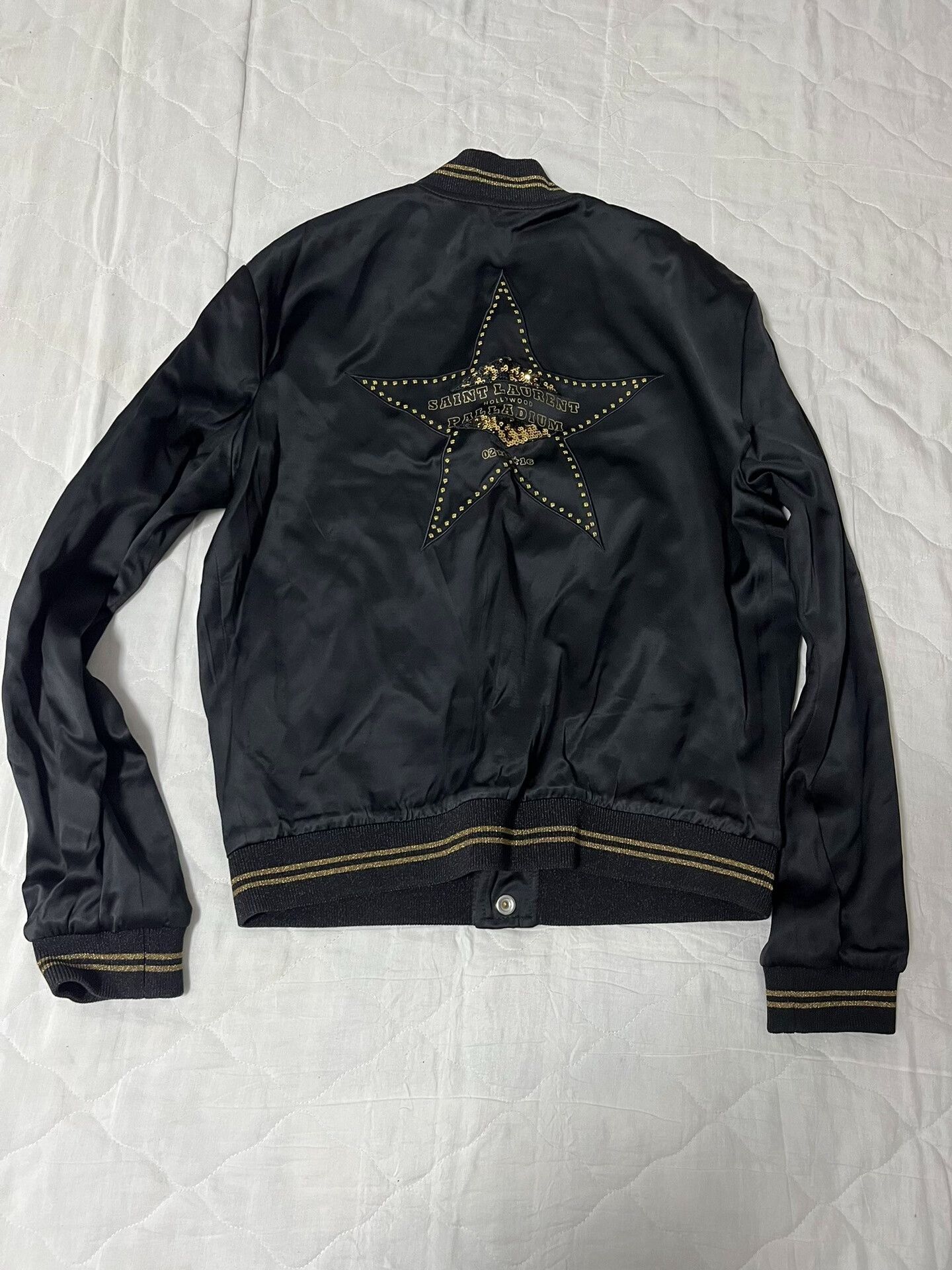 Yves Saint Laurent Saint Laurent YSL Hollywood Bomber Jacket Size US M / EU 48-50 / 2 - 2 Thumbnail