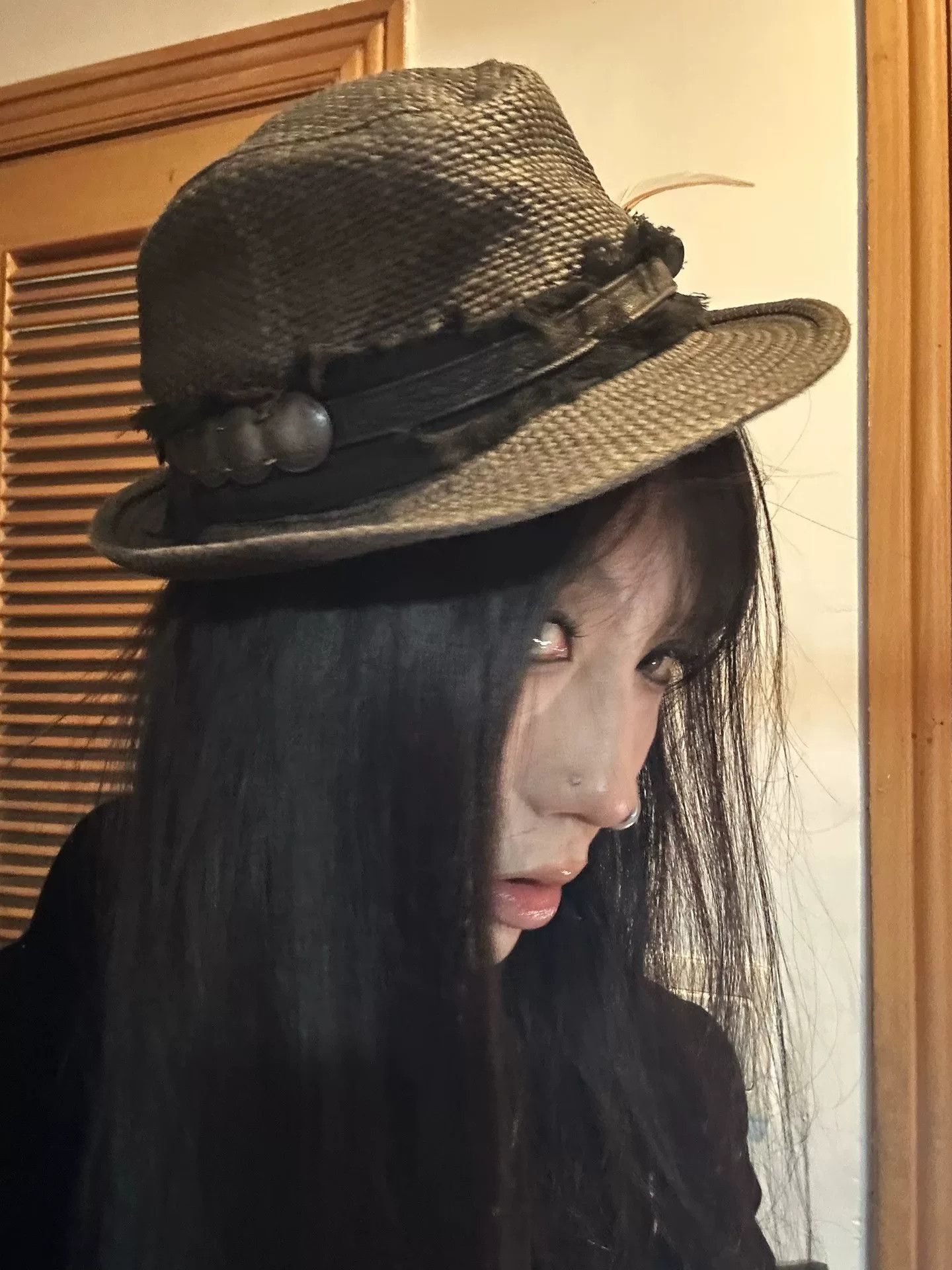 14th Addiction Woven Feather Mini Hat for Women Size ONE SIZE - 5 Thumbnail