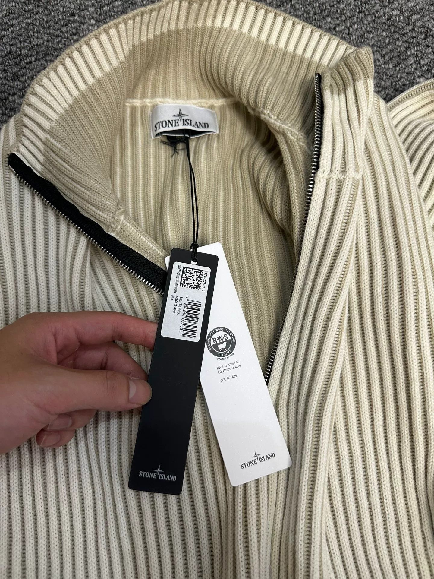Stone Island Stone Island Half-Zip Wool Sweater Size US L / EU 52-54 / 3 - 3 Thumbnail