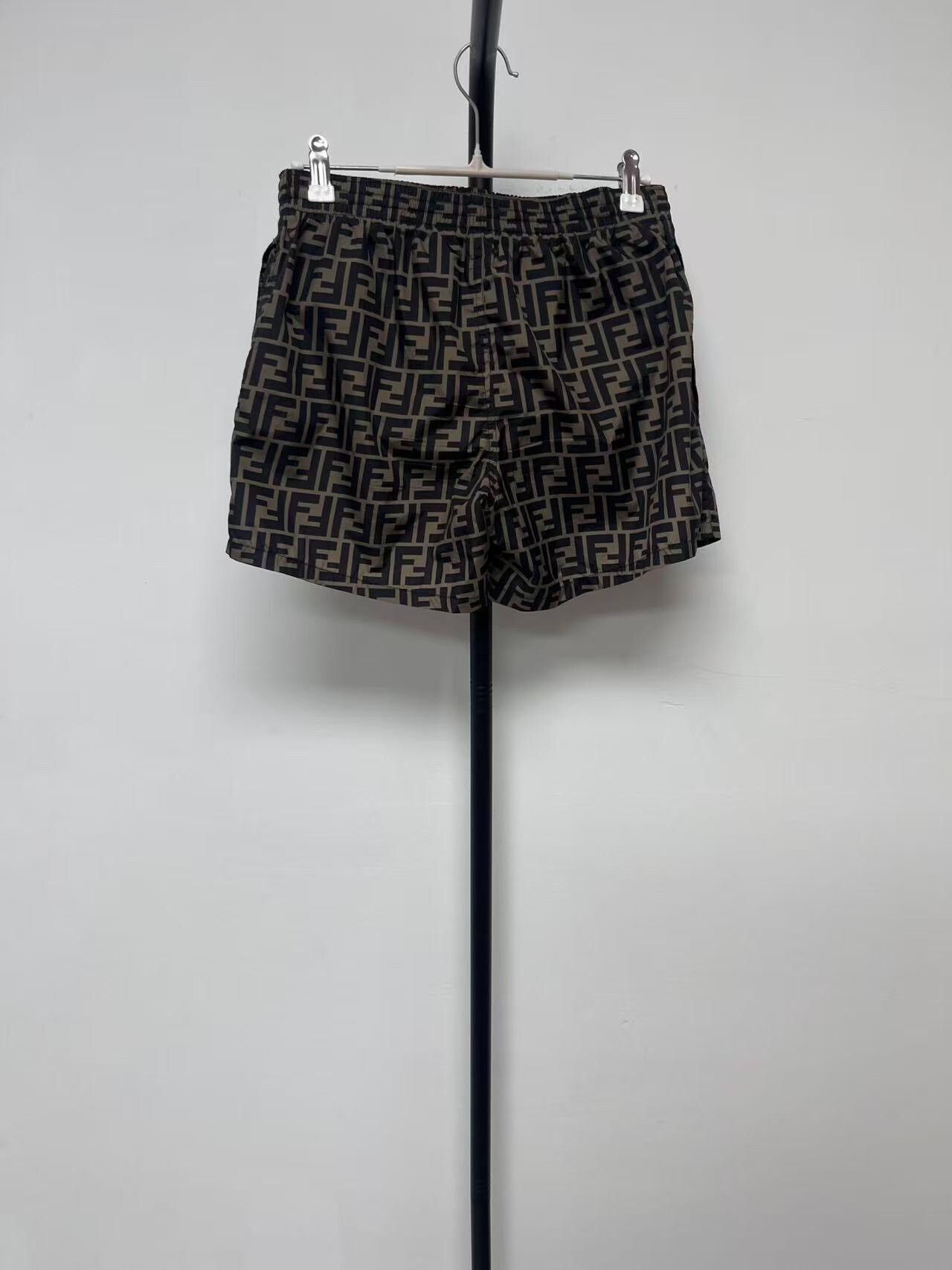 Fendi Fendi Brown Logo Pattern Casual Shorts Size US 28 / EU 44 - 2 Thumbnail