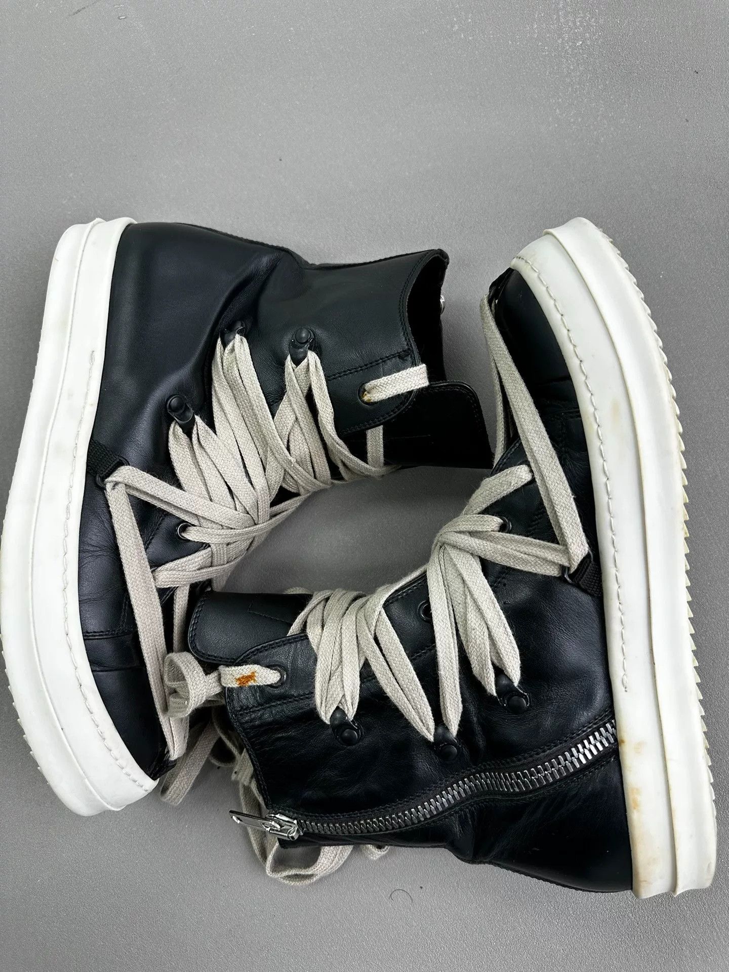 Rick Owens Rick Owens High-Top Sneakers with Laces Size US 8 / EU 41 - 2 Thumbnail