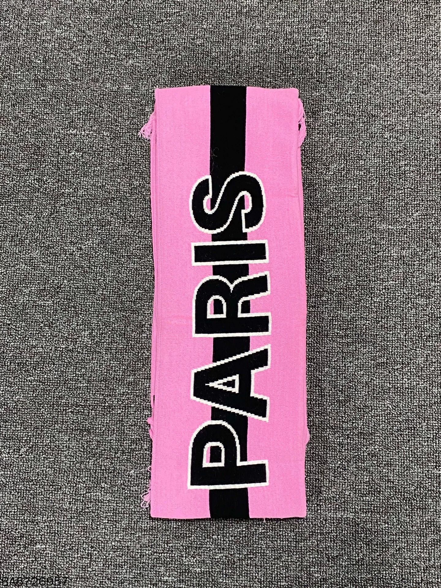 Balenciaga Balenciaga Logo Pink Cashmere Blend Scarf Size ONE SIZE - 7 Thumbnail