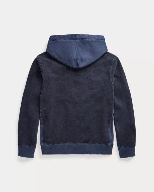 RRL Ralph Lauren RRL Color-Block Blue Dye Hoodie Size US S / EU 44-46 / 1 - 4 Thumbnail