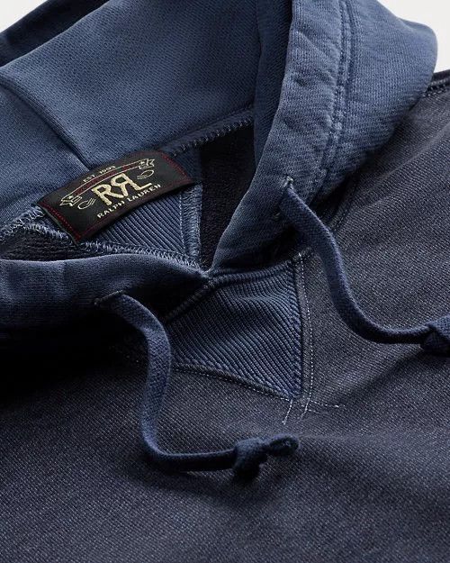 RRL Ralph Lauren RRL Color-Block Blue Dye Hoodie Size US S / EU 44-46 / 1 - 5 Thumbnail
