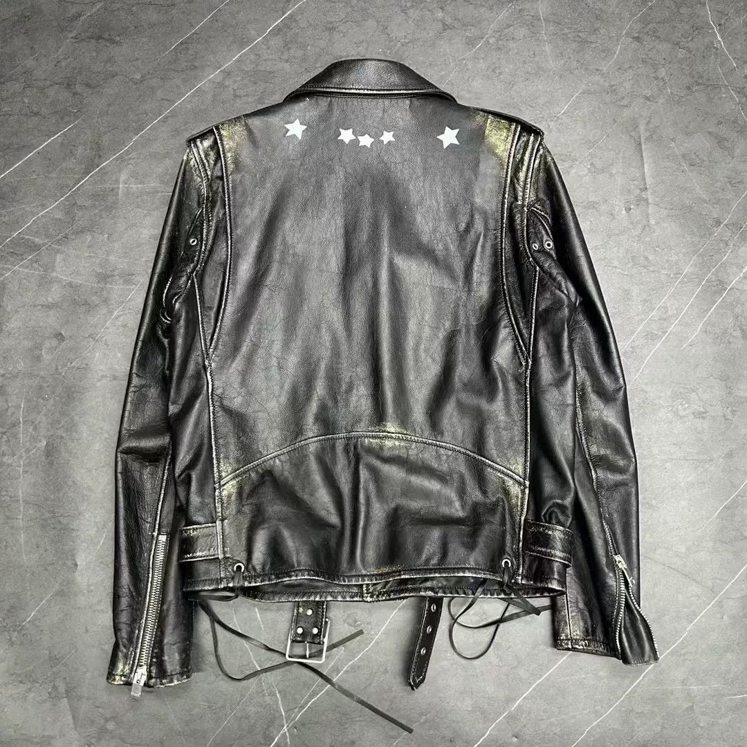 Saint Laurent Paris SLP Saint Laurent Distressed Leather Jacket Size US L / EU 52-54 / 3 - 2 Thumbnail