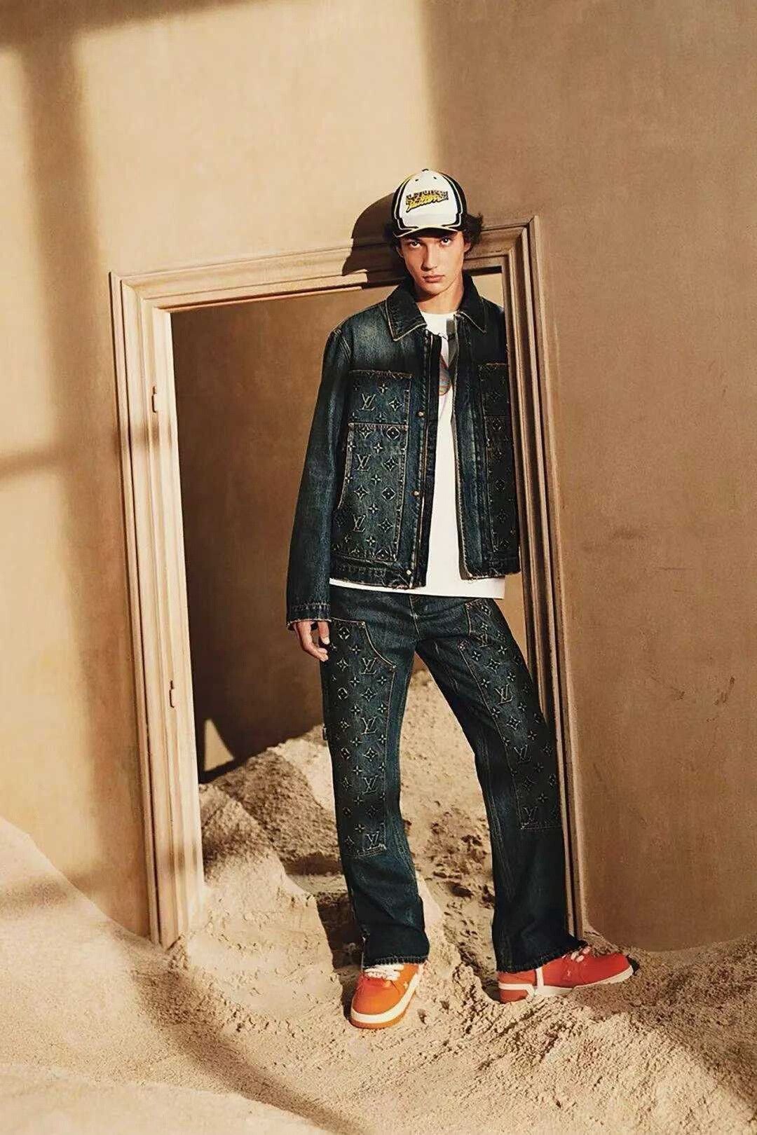 Louis Vuitton Louis Vuitton Blue Denim Jeans for Sale Size US 33 - 5 Thumbnail