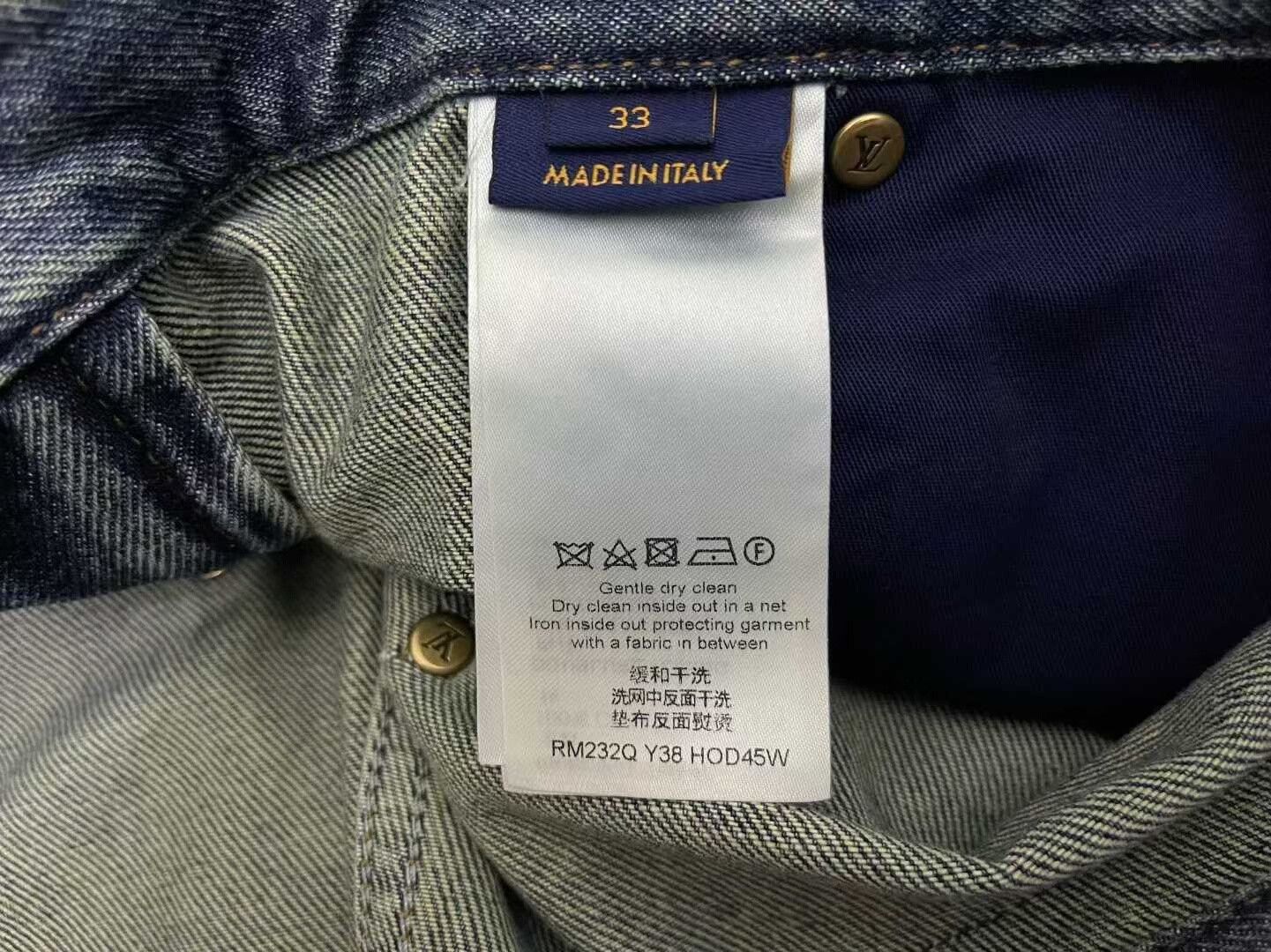 Louis Vuitton Louis Vuitton Blue Denim Jeans for Sale Size US 33 - 4 Thumbnail