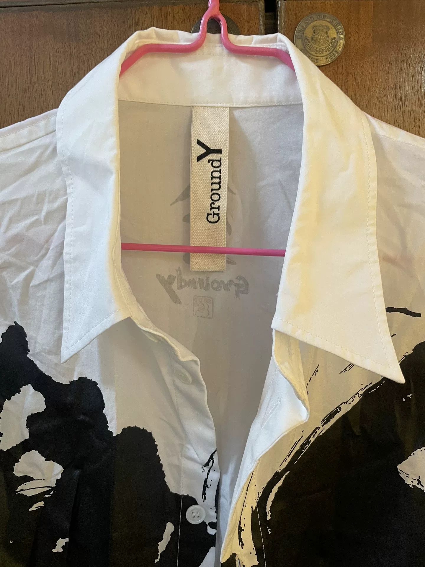 Ground Y Ground Y White Long Sleeve Shirt with Design Size US L / EU 52-54 / 3 - 2 Thumbnail