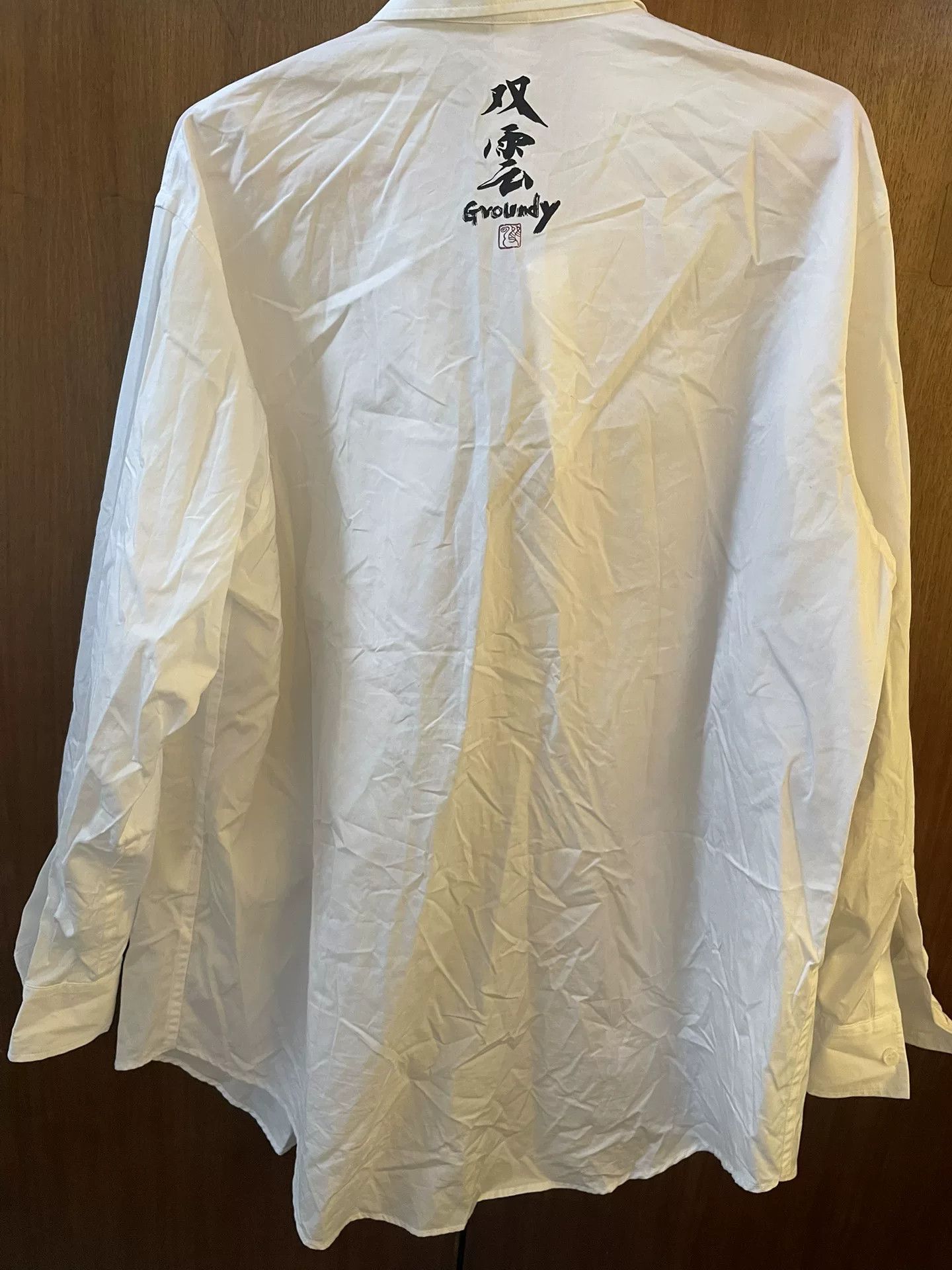 Ground Y Ground Y White Long Sleeve Shirt with Design Size US L / EU 52-54 / 3 - 4 Thumbnail