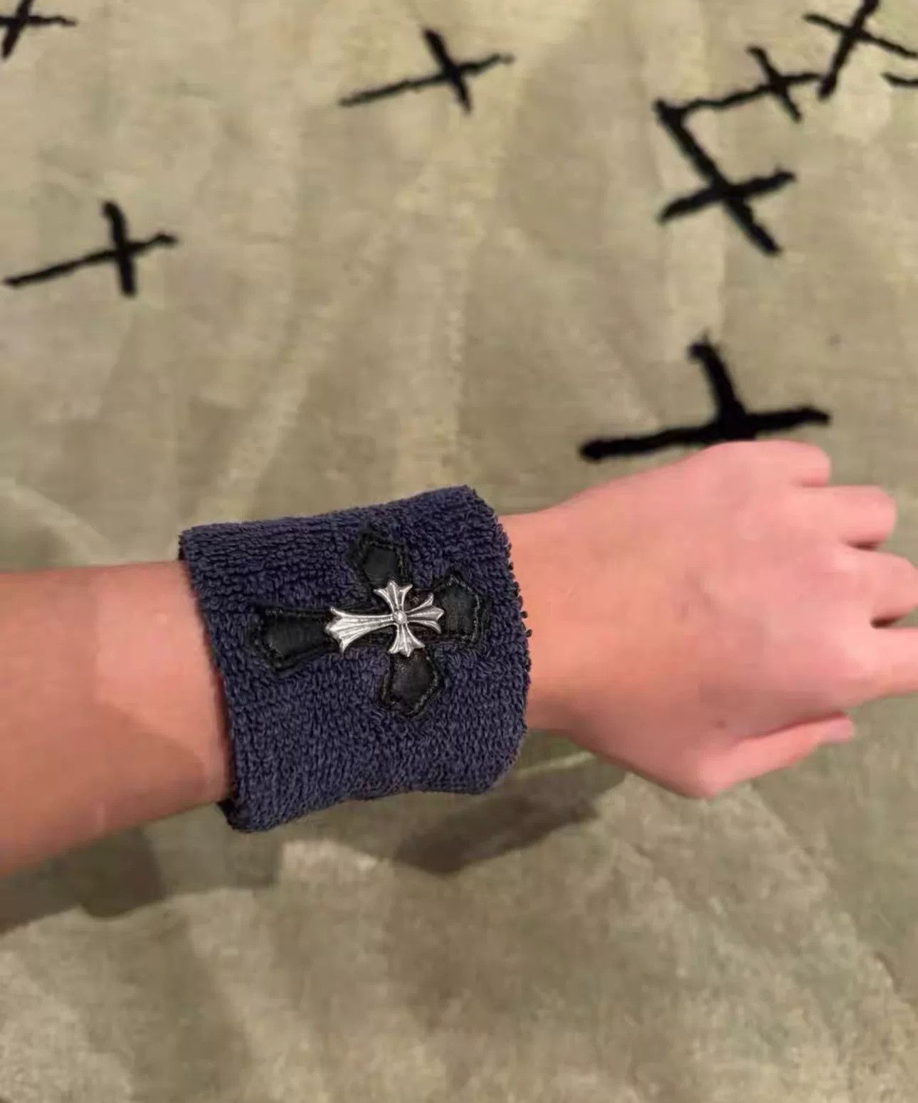 Chrome Hearts Chrome Hearts Purple Cross Sweatband Size ONE SIZE - 3 Thumbnail