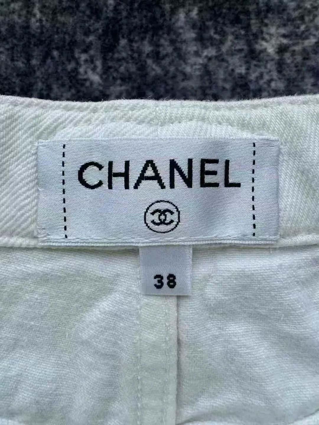 Chanel Chanel White Double C Relaxed Fit Jeans Size 38" / US 16 / IT 52 - 5 Thumbnail