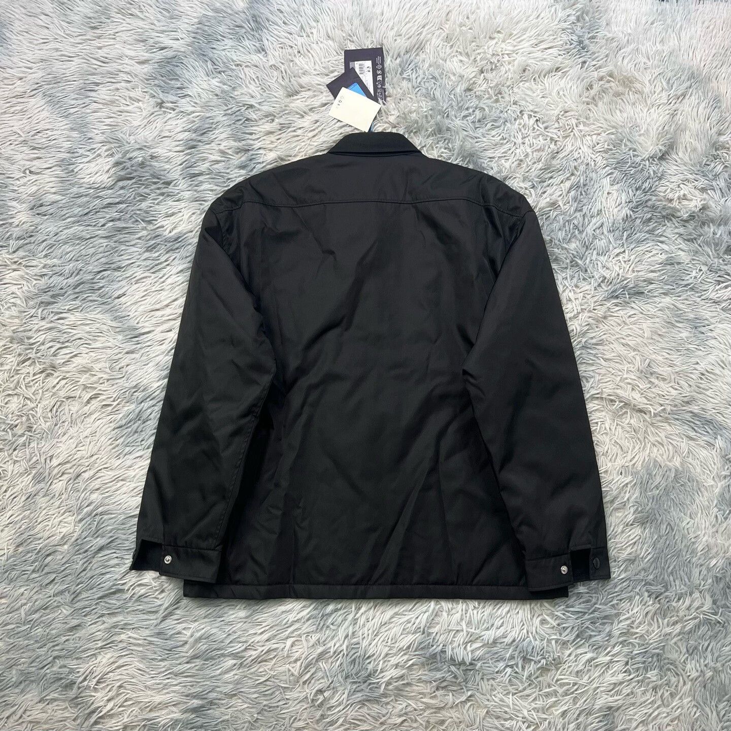 Prada Black Prada Triangle Logo Outerwear Jacket Size US M / EU 48-50 / 2 - 2 Thumbnail