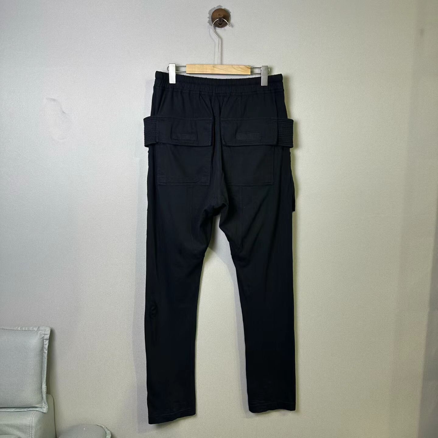 Rick Owens Rick Owens Black Cargo Pants Size M Size US 28 / EU 44 - 2 Thumbnail