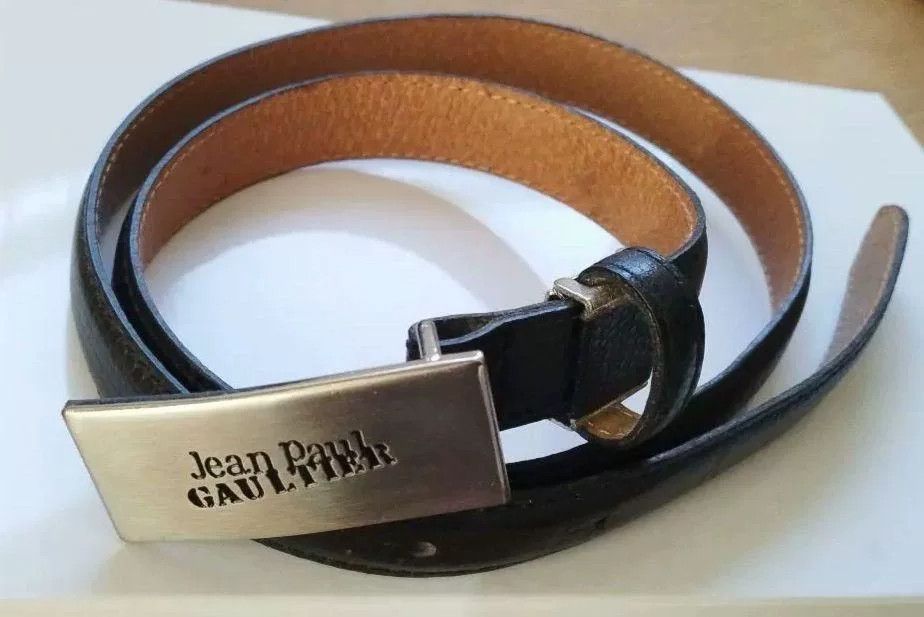 Jean Paul Gaultier Jean Paul Gaultier Black Leather Belt Size ONE SIZE - 3 Thumbnail