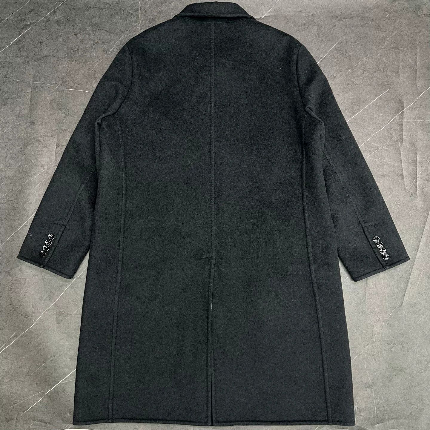Louis Vuitton Louis Vuitton Black Wool Blend Coat Size US M / EU 48-50 / 2 - 2 Thumbnail