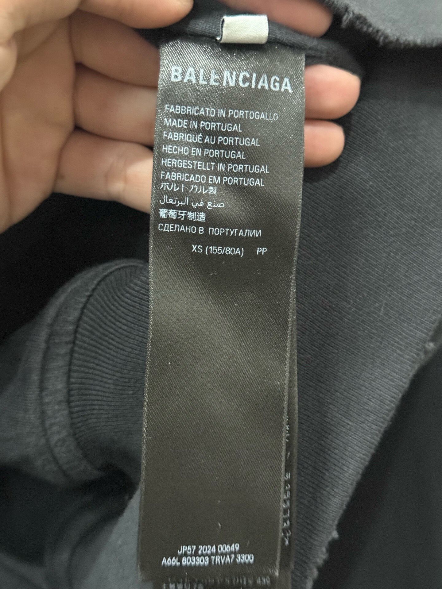 Balenciaga Balenciaga Black Hoodie with Large Text Size US XS / EU 42 / 0 - 7 Thumbnail