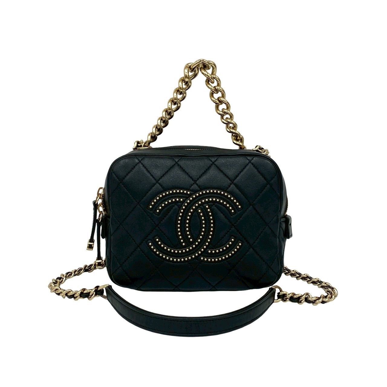 Chanel Chanel Chanel Matelasse Coco Studs Leather 2way Bag Leather Shoulder Bag DUTY FREE for USA Size ONE SIZE - 2 Thumbnail