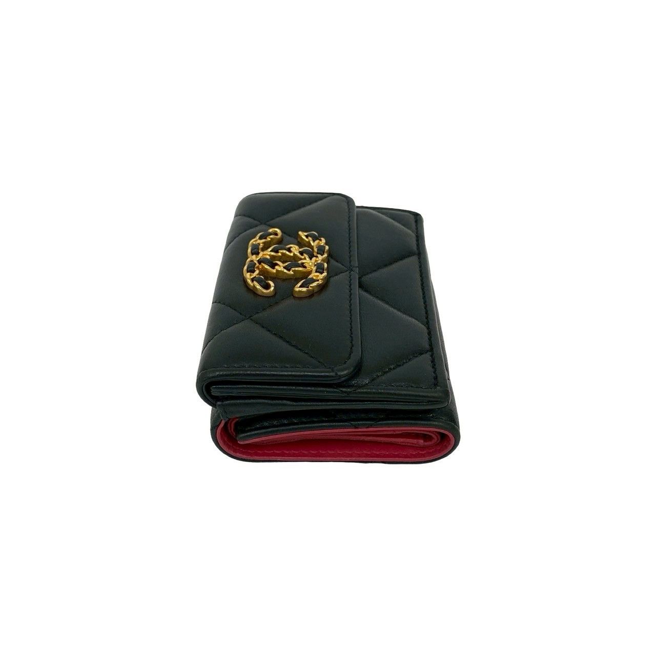 Chanel Chanel Chanel Chanel19 Lambskin Wallet Leather Short Wallet DUTY FREE for USA Size ONE SIZE - 6 Thumbnail