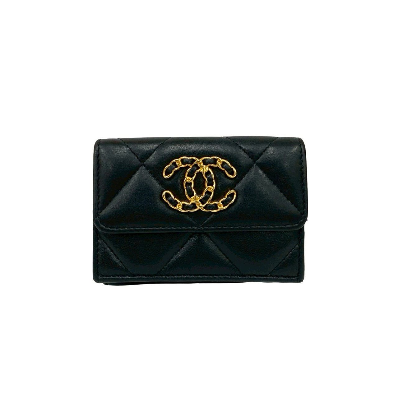 Chanel Chanel Chanel Chanel19 Lambskin Wallet Leather Short Wallet DUTY FREE for USA Size ONE SIZE - 2 Thumbnail