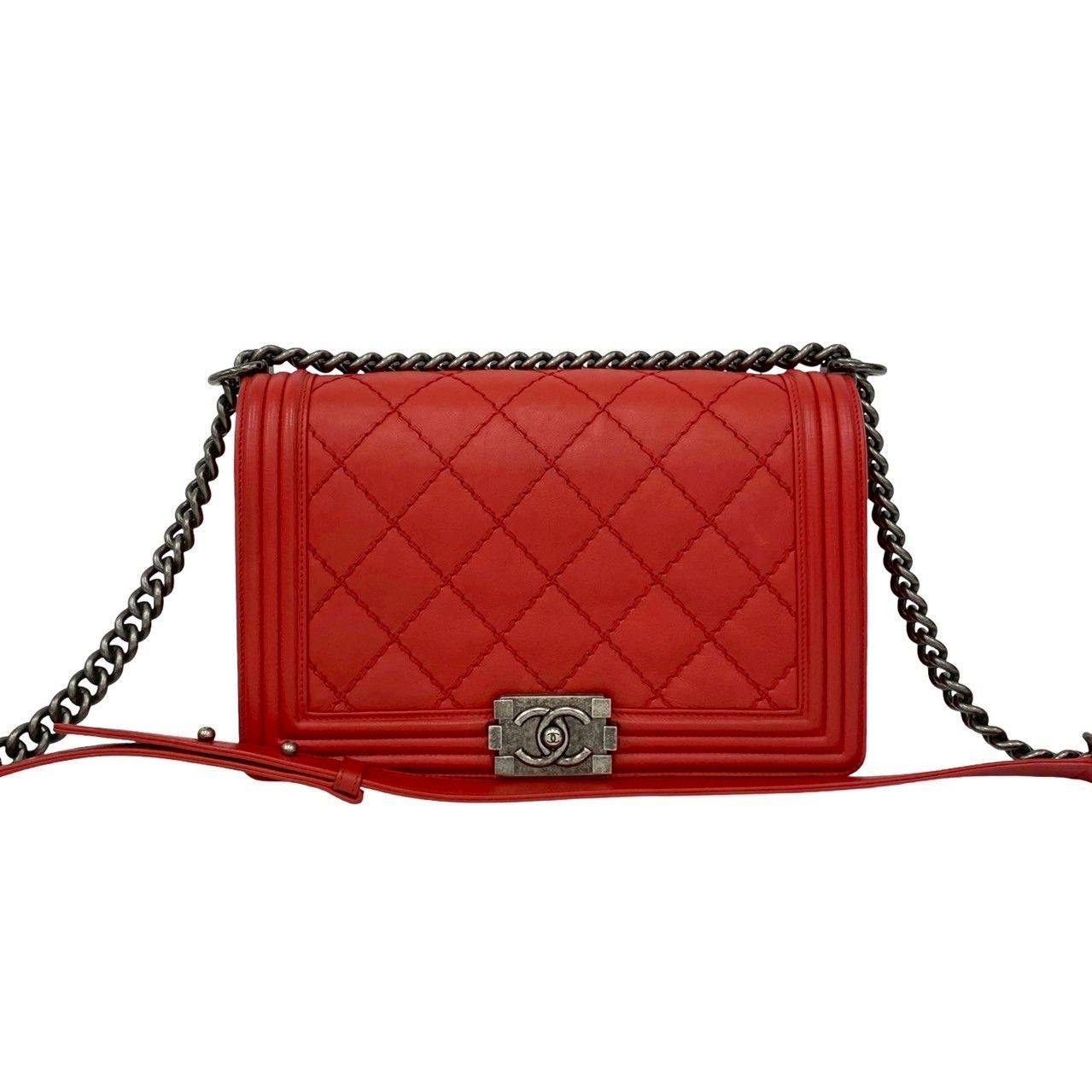 Chanel Chanel Chanel Boy Chanel Leather Shoulder Bag Leather Shoulder Bag DUTY FREE for USA Size ONE SIZE - 2 Thumbnail
