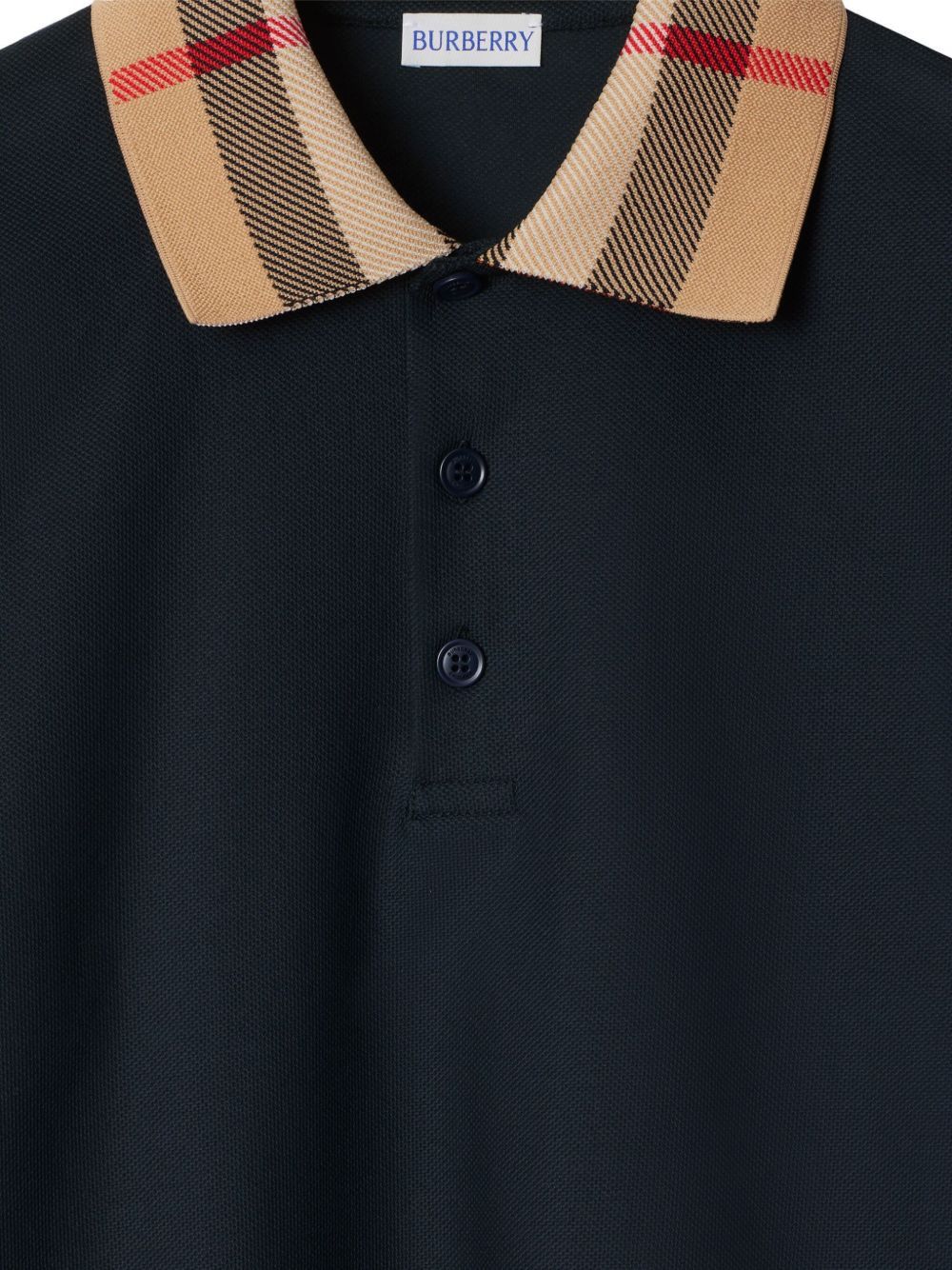 Burberry CHECK COLLAR COTTON POLO SHIRT Size US S / EU 44-46 / 1 - 4 Thumbnail