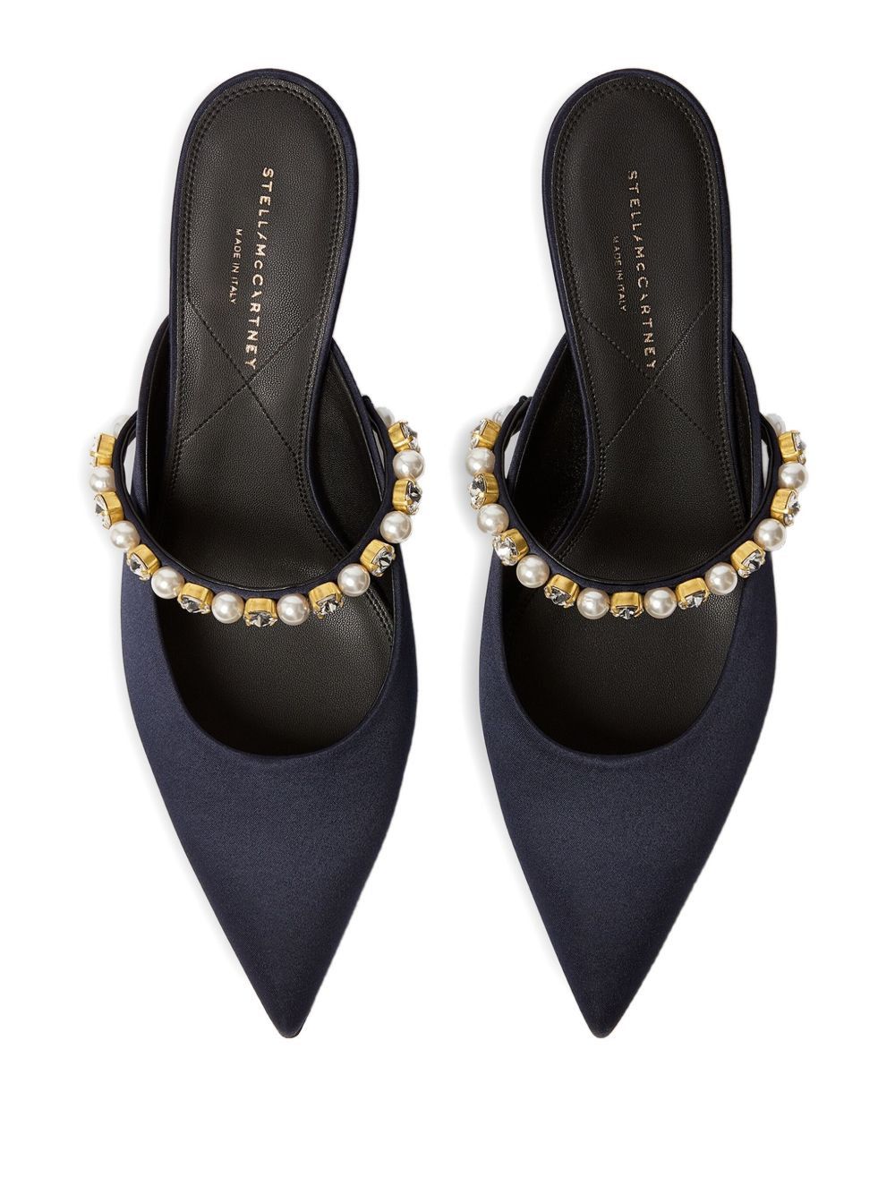 Stella McCartney ELSA PEARL AND CRYSTAL MULES Size US 10 / IT 40 - 3 Thumbnail